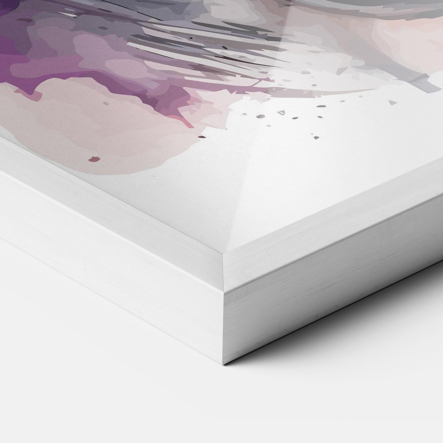 Plakat w Ramie Watercolor Angry Wolf mockup 3