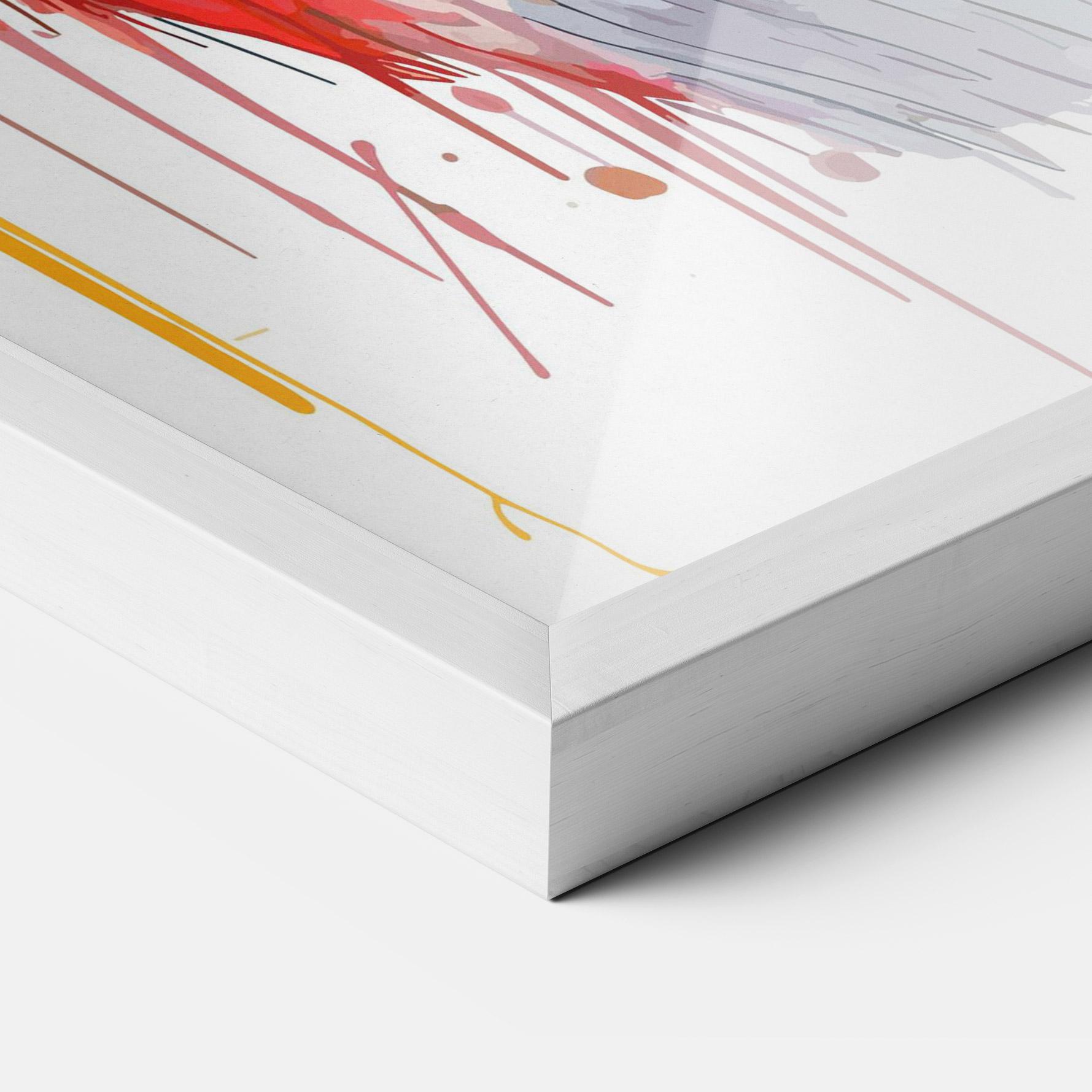 Plakat w Ramie Watercolor Wolf mockup 3