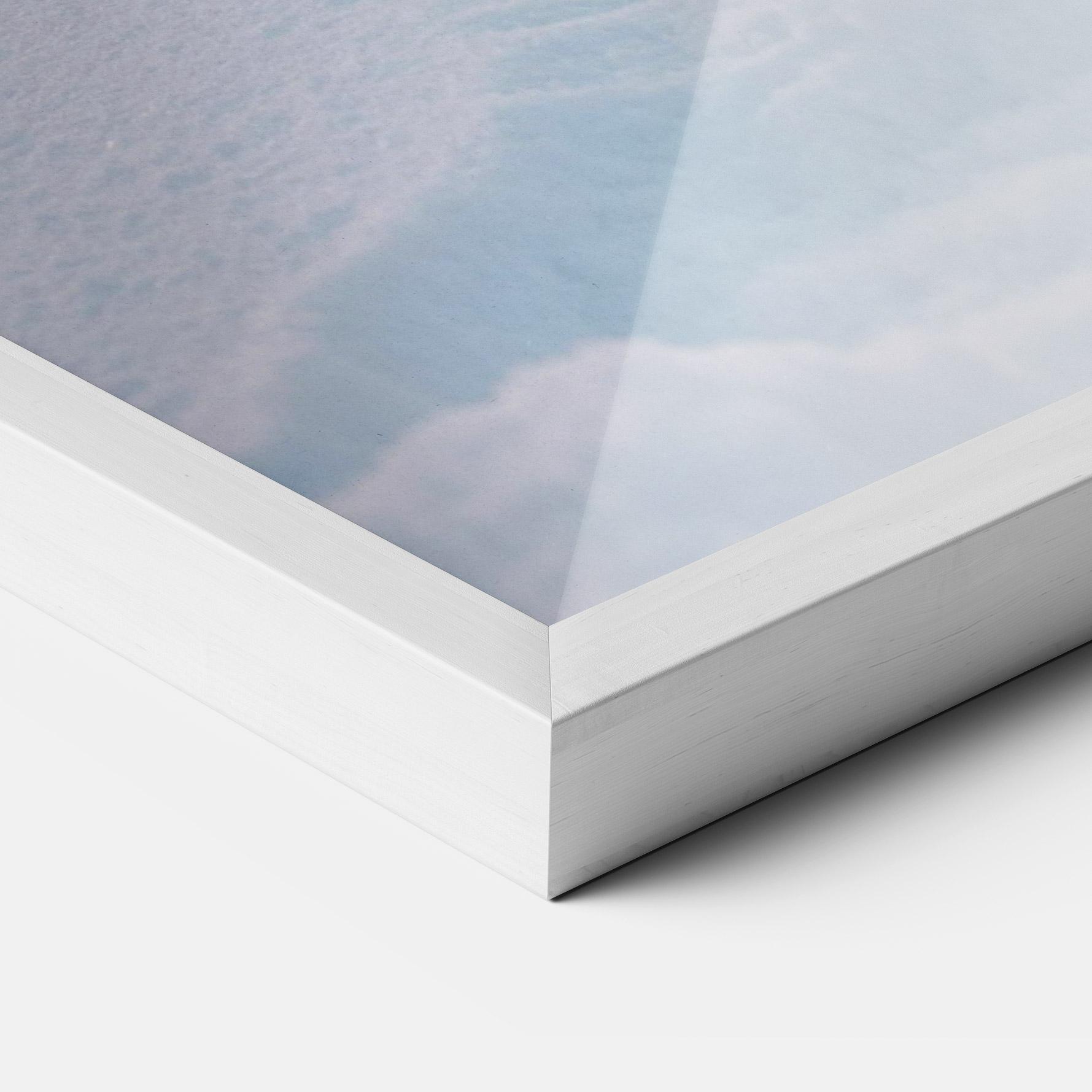 Plakat w Ramie White Snow Wolf mockup 3