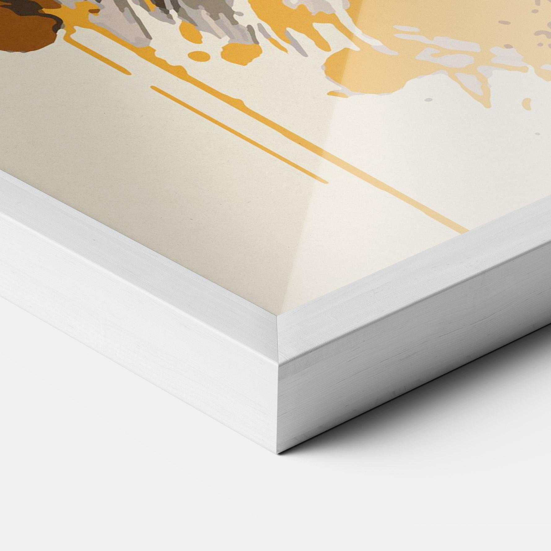 Plakat w Ramie Wolf Head Art mockup 3