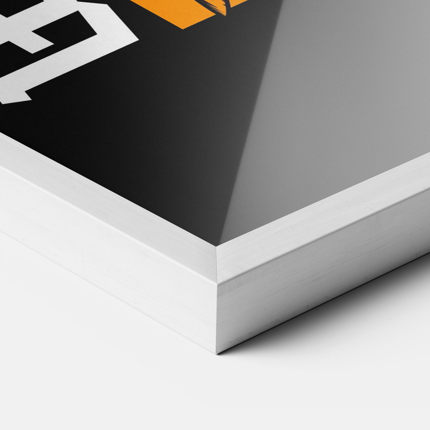 Plakat w Ramie Wolf Skull mockup 3