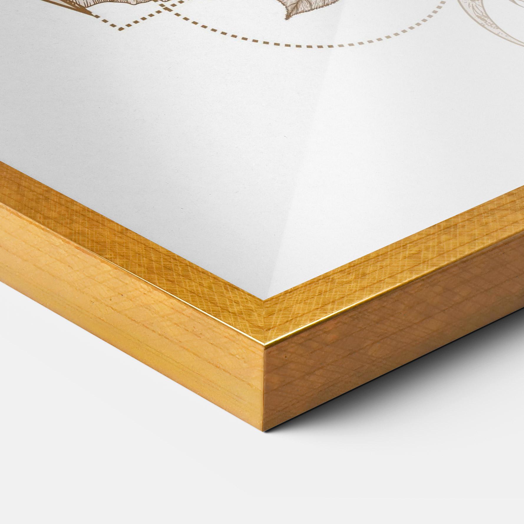 Plakat w Ramie Magical Wolf mockup 3