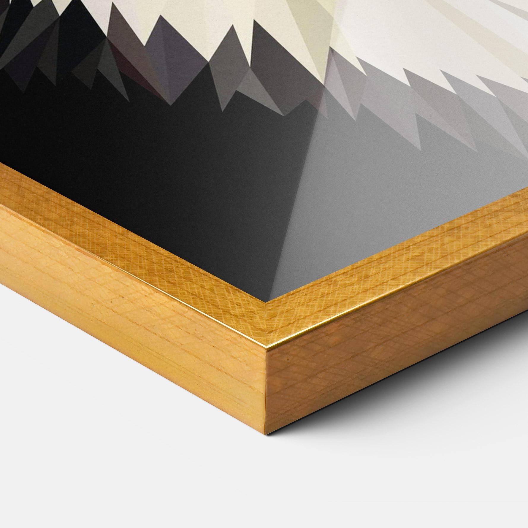 Plakat w Ramie Pretty Wolf Head mockup 3