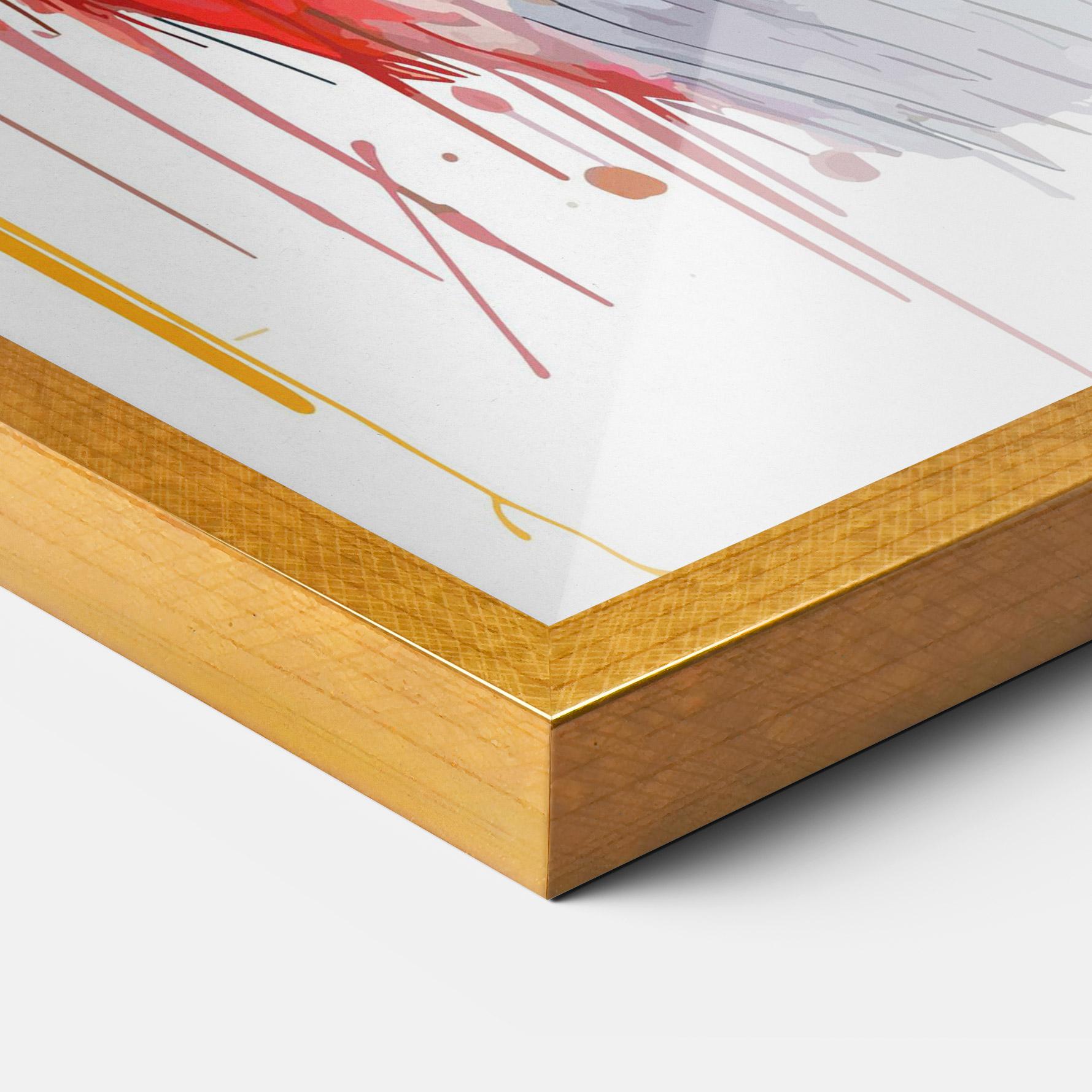 Plakat w Ramie Watercolor Wolf mockup 3