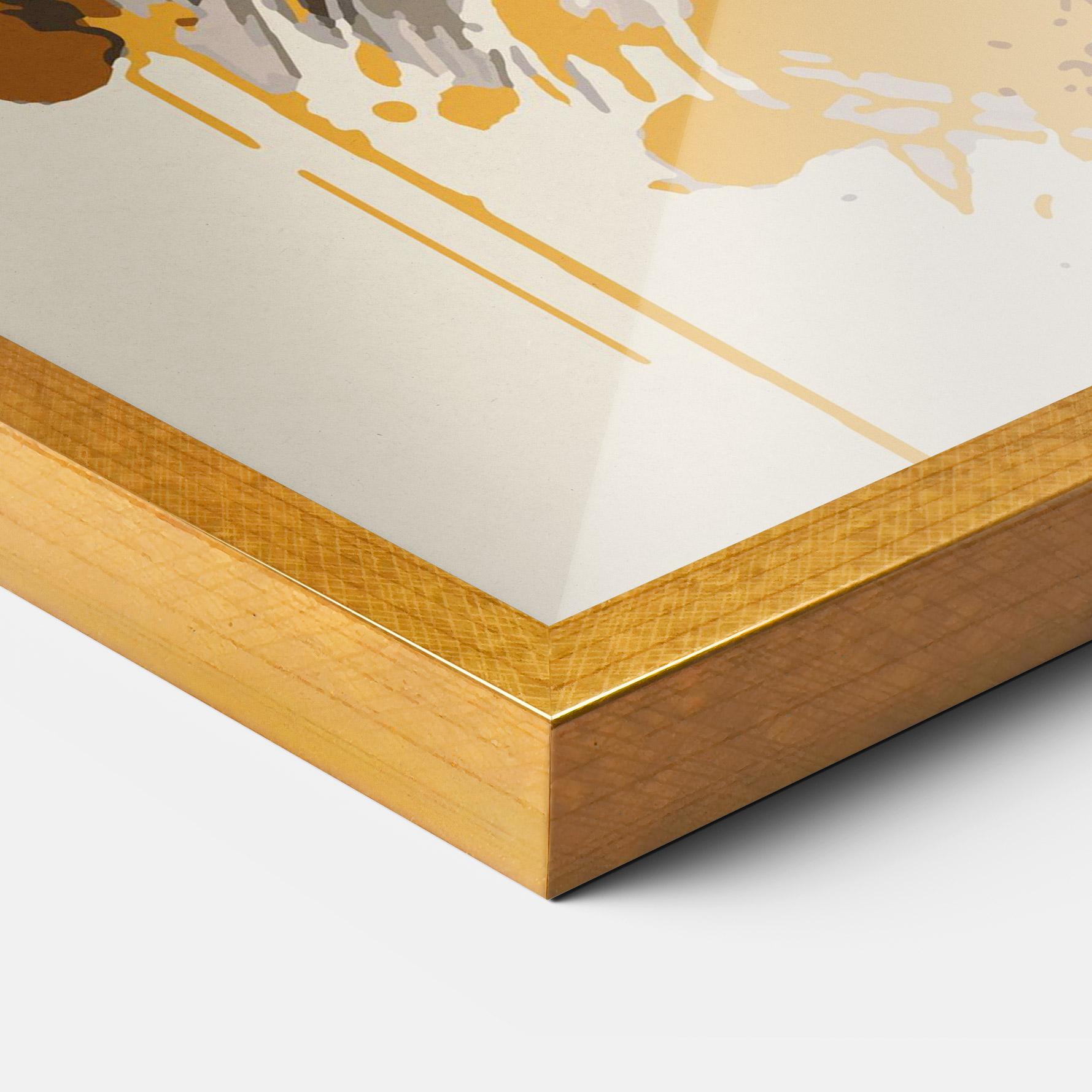 Plakat w Ramie Wolf Head Art mockup 3