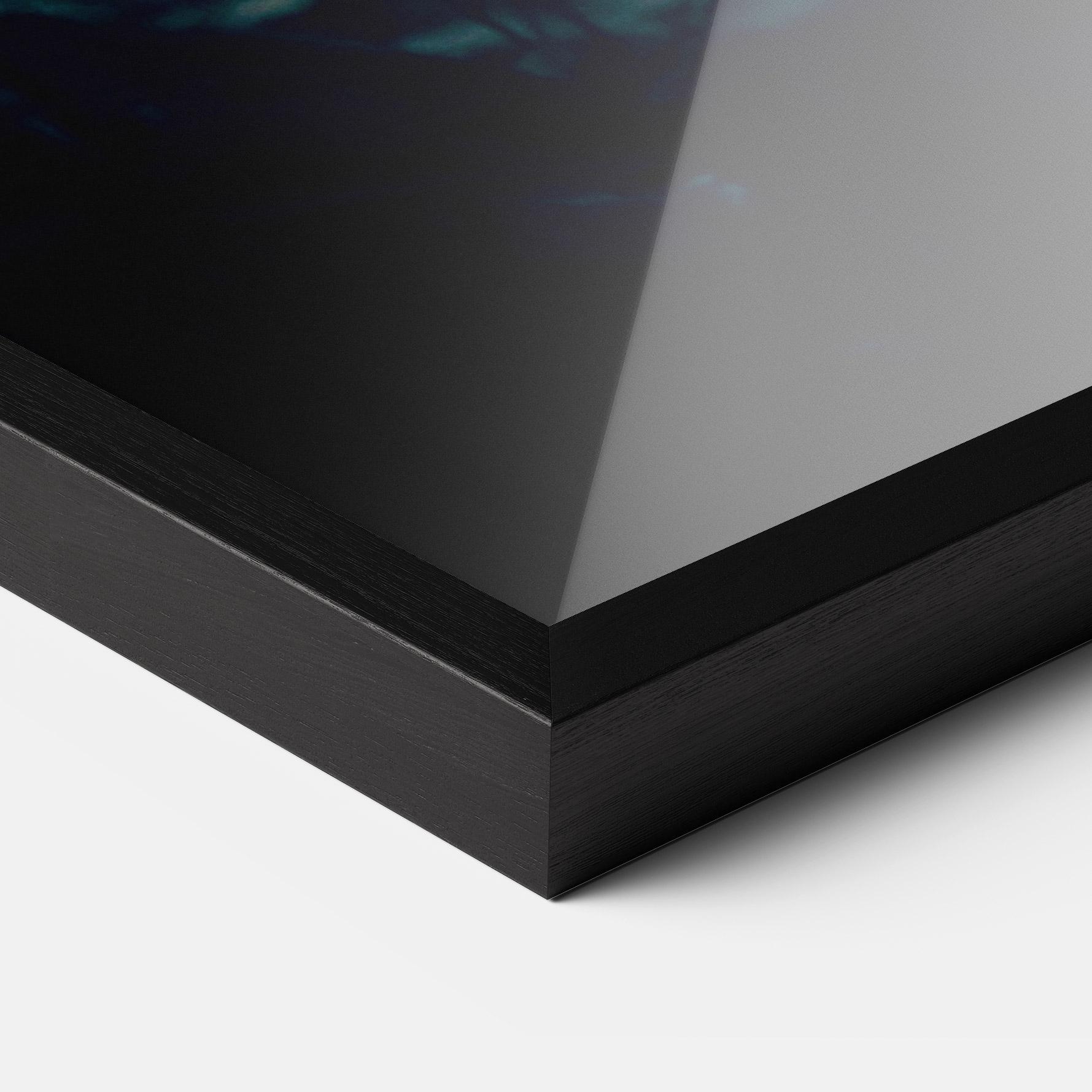 Plakat w Ramie Angry Wolf In The Forest mockup 3