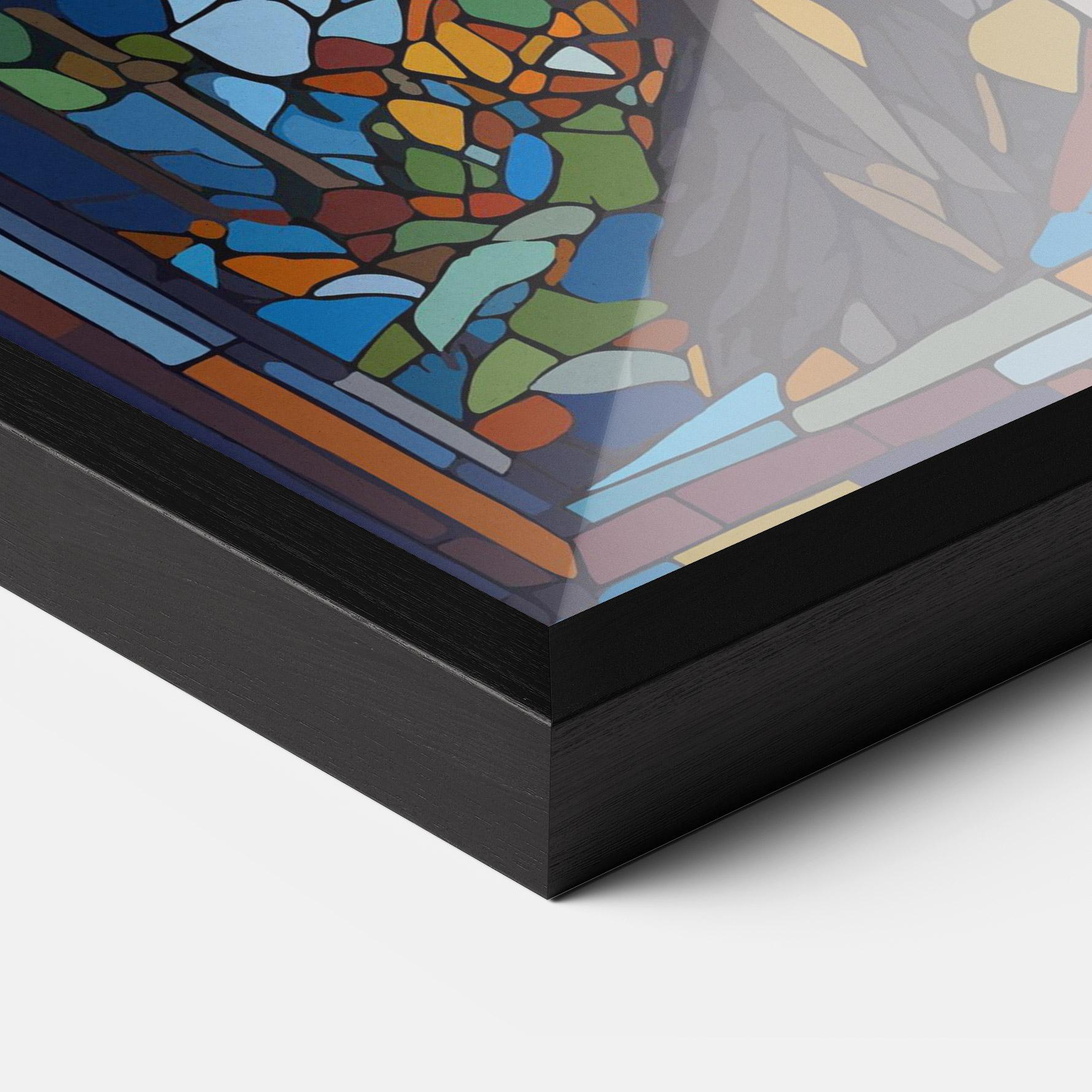 Plakat w Ramie Glass Wolf mockup 3