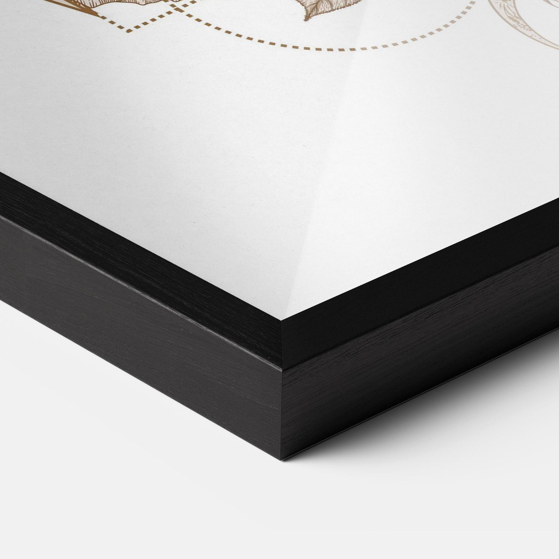 Plakat w Ramie Magical Wolf mockup 3