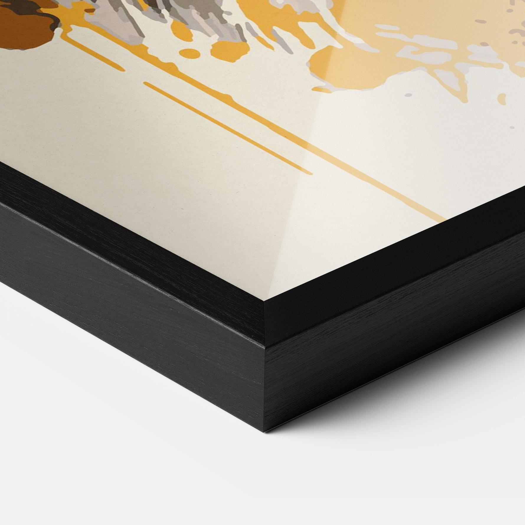 Plakat w Ramie Wolf Head Art mockup 3