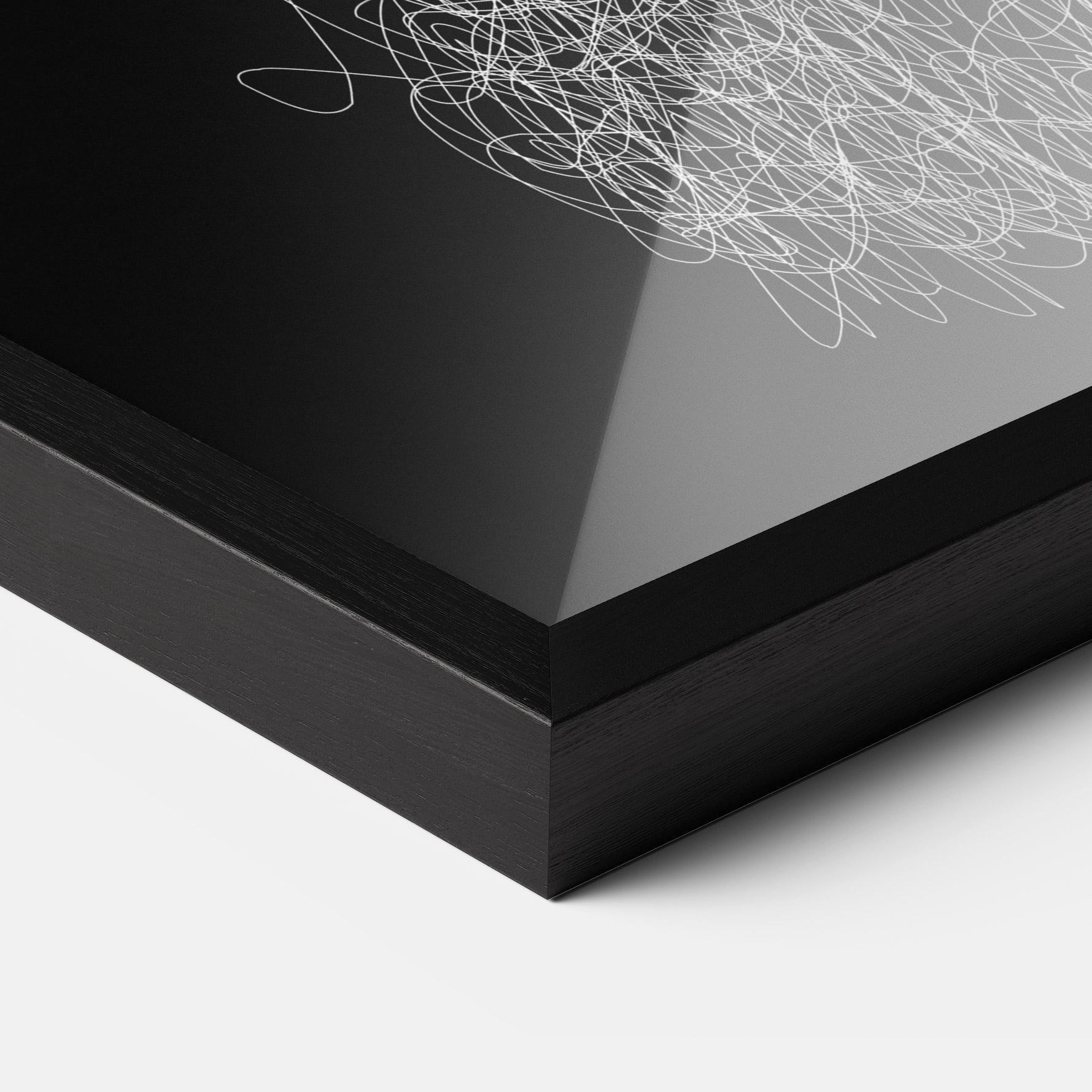 Plakat w Ramie Wolf Line mockup 3