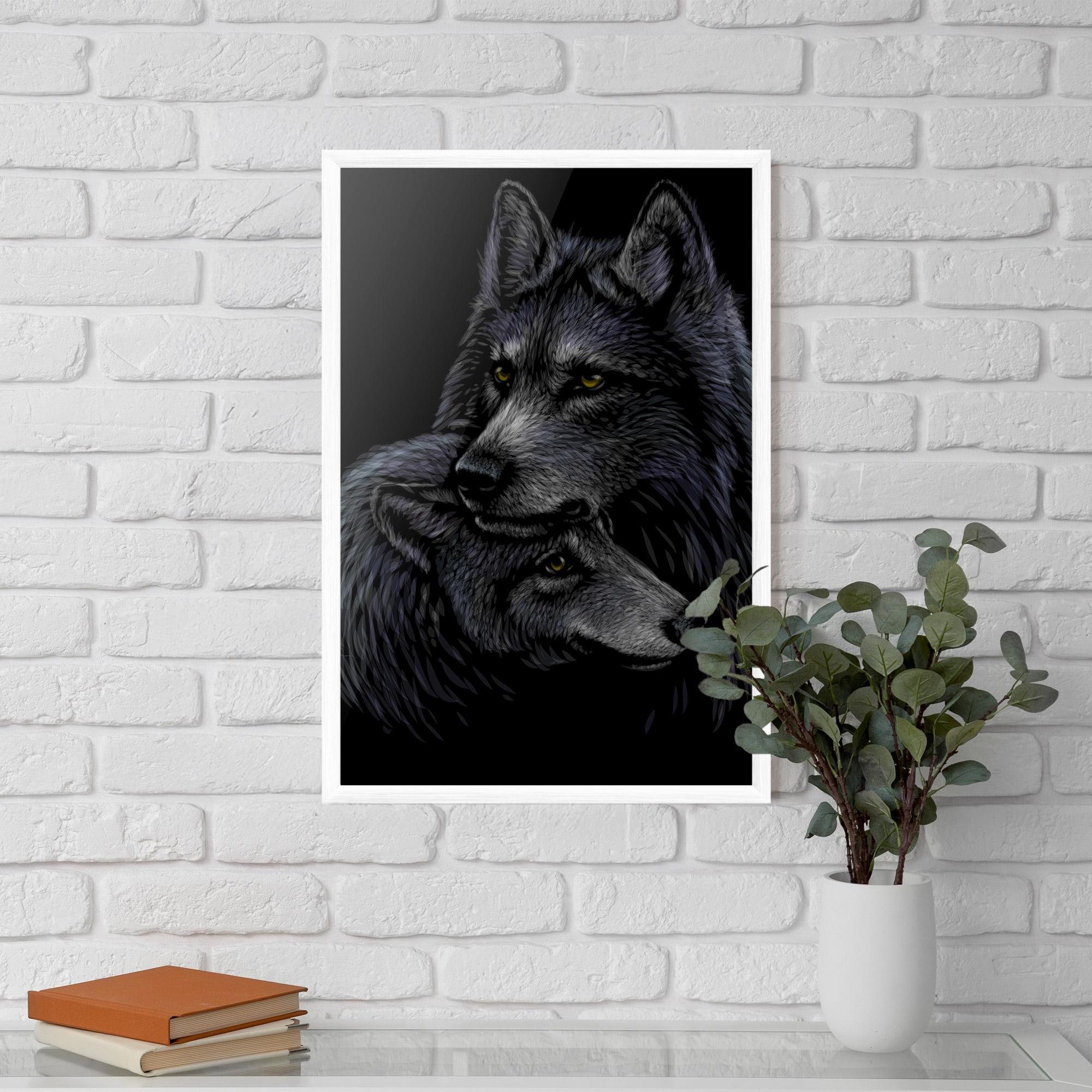 Plakat w Ramie Mom Wolf mockup 5