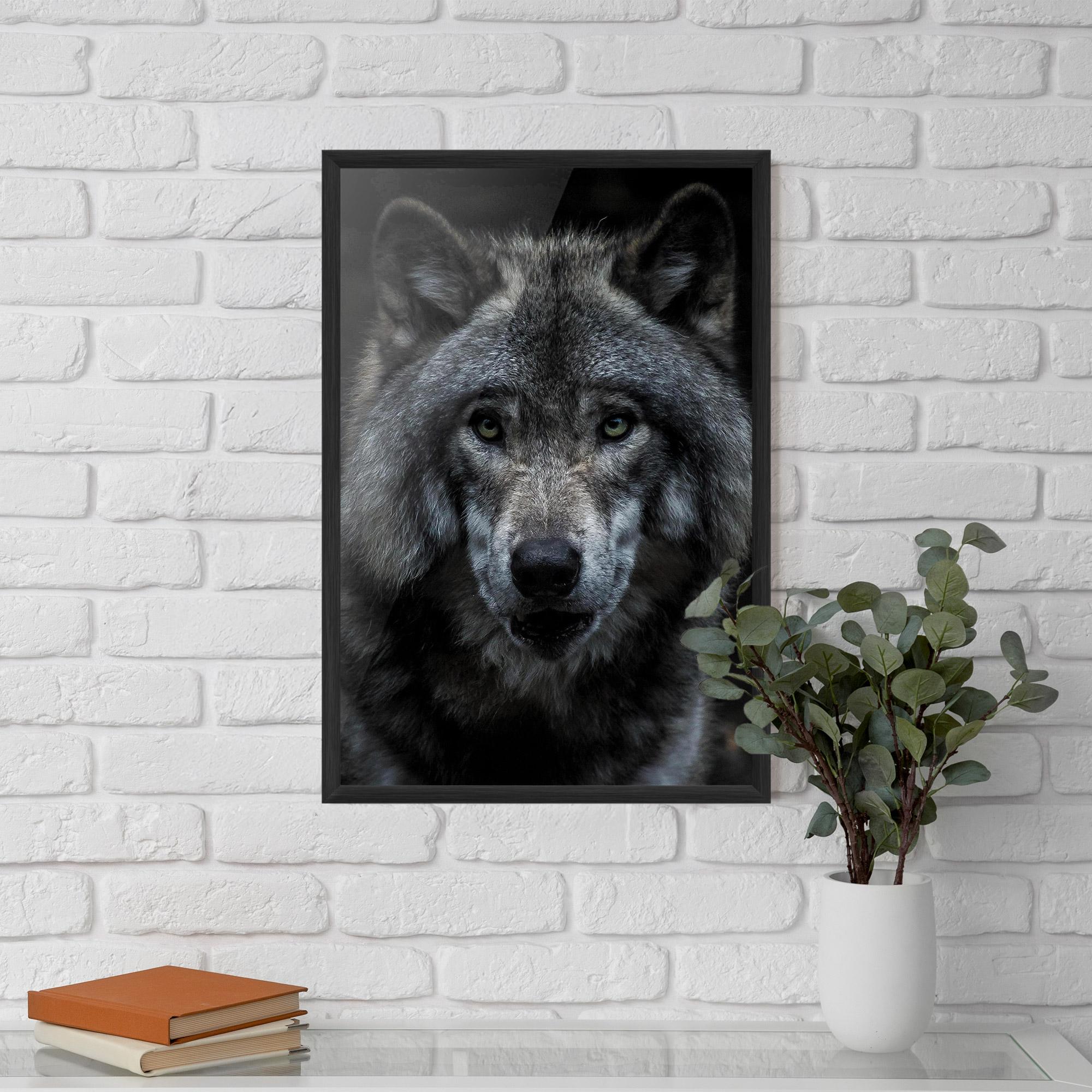 Plakat w Ramie Angry Wolf mockup 5