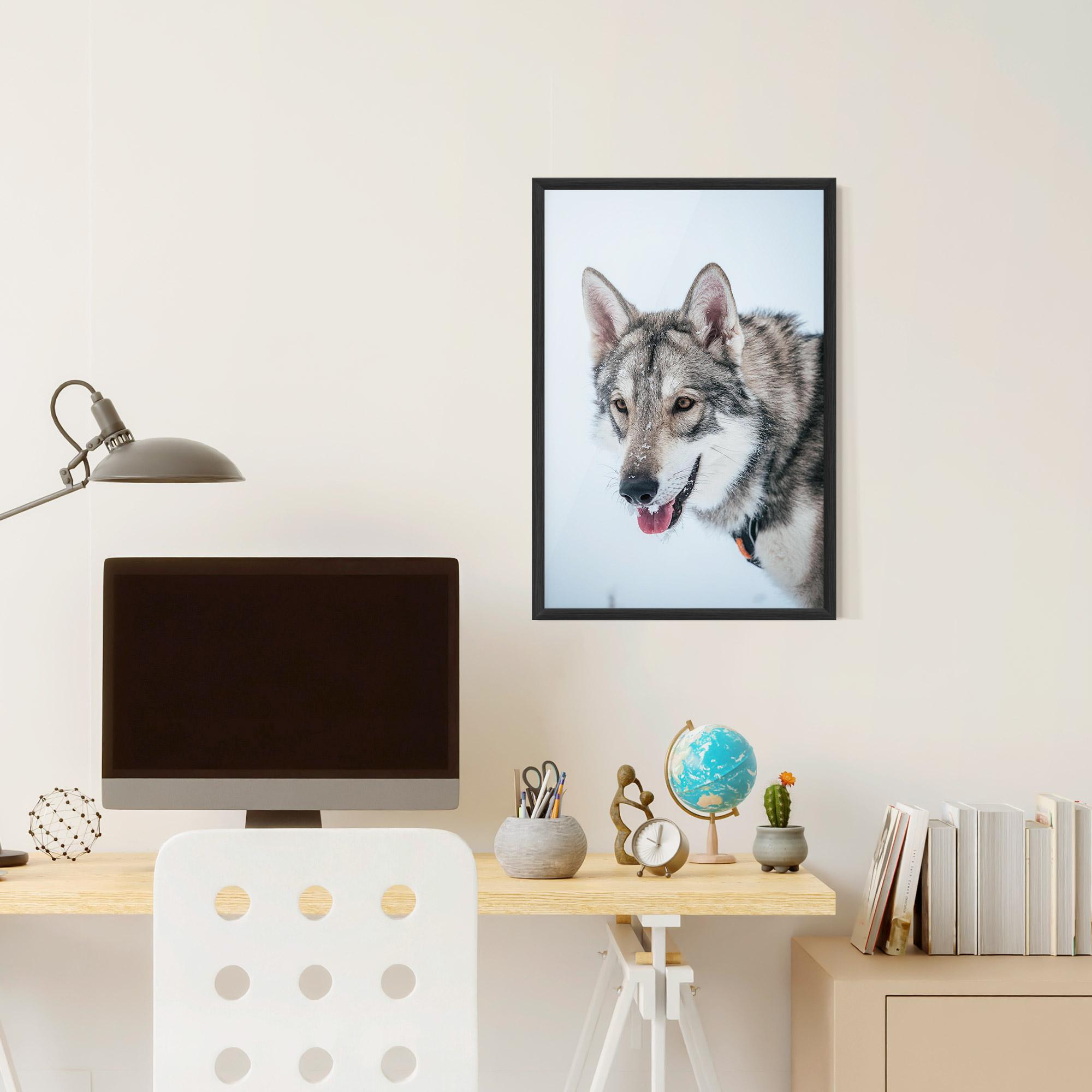 Plakat w Ramie Wolf Head mockup 6