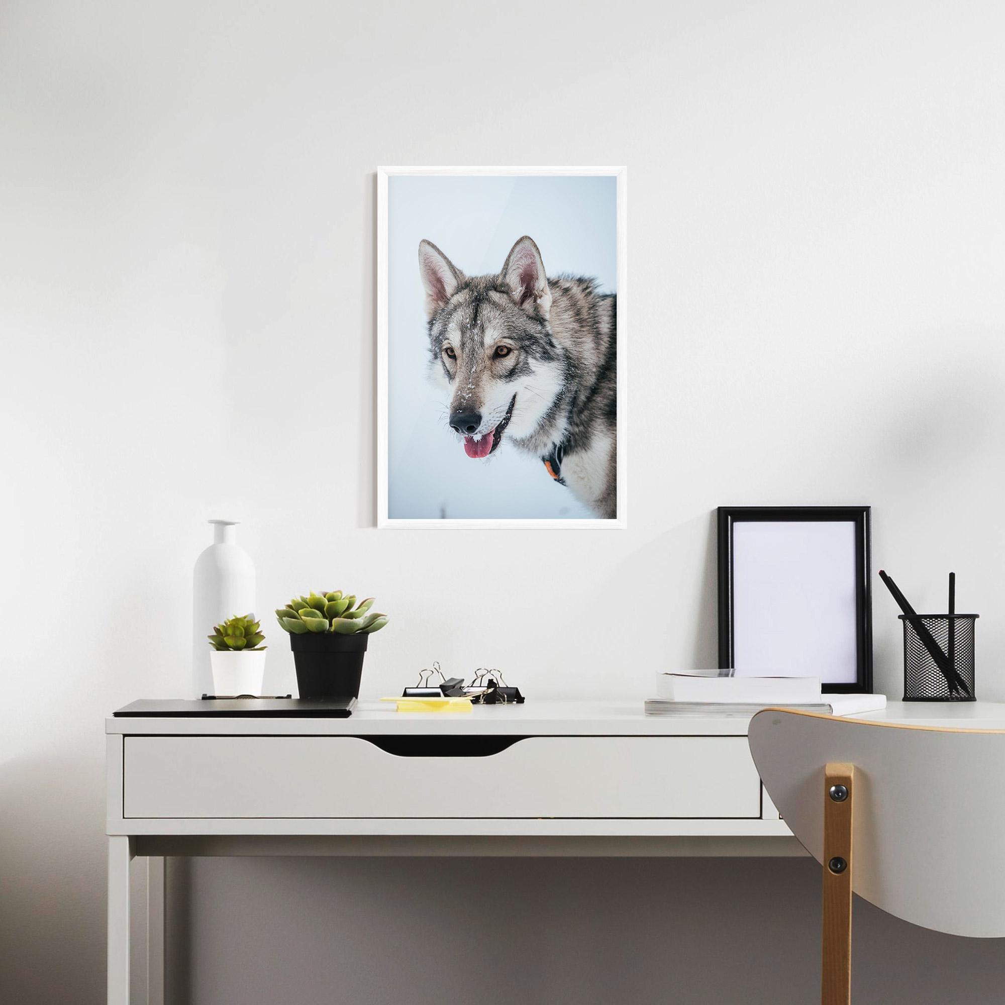 Plakat w Ramie Wolf Head mockup 7