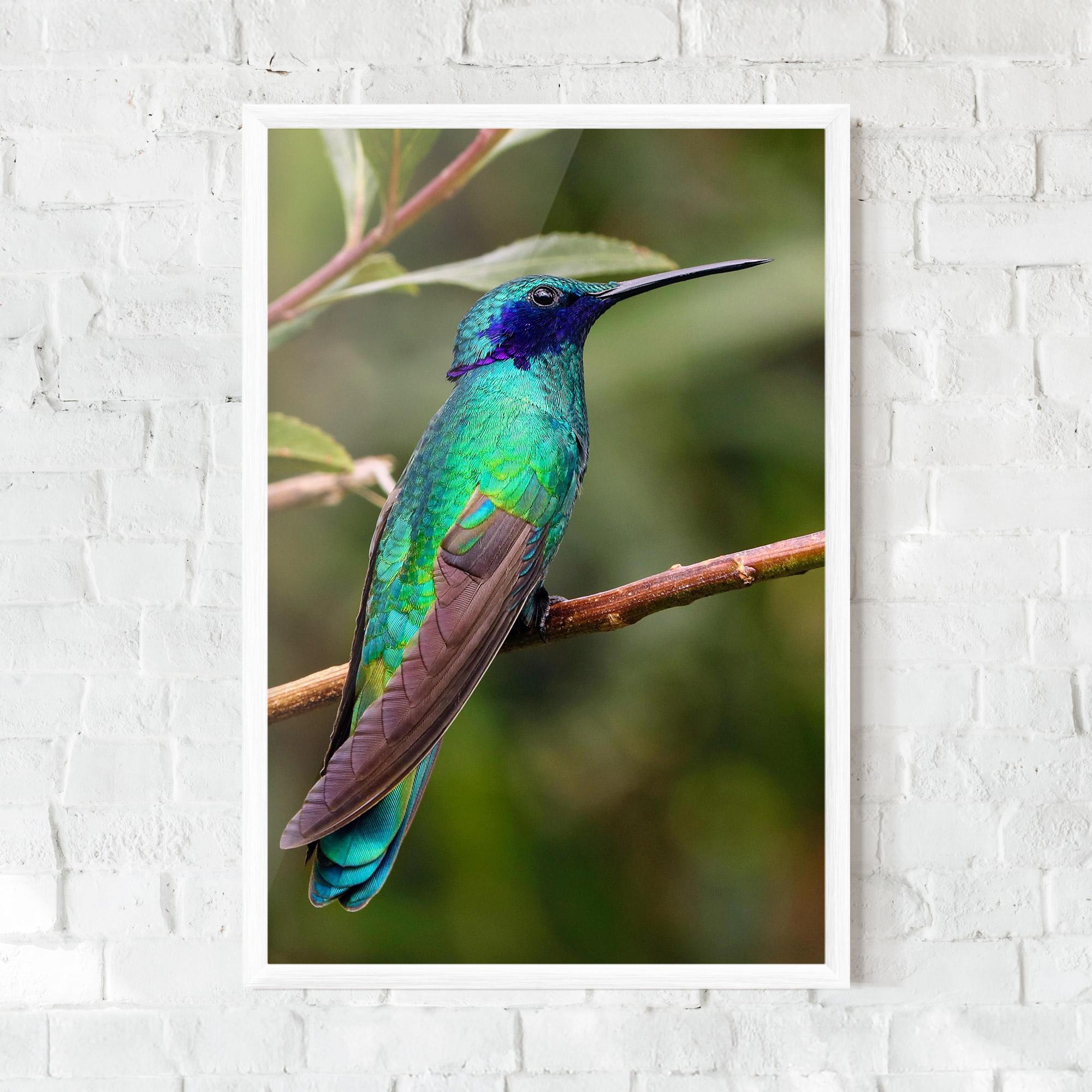 Plakat w Ramie Green Bird mockup 0