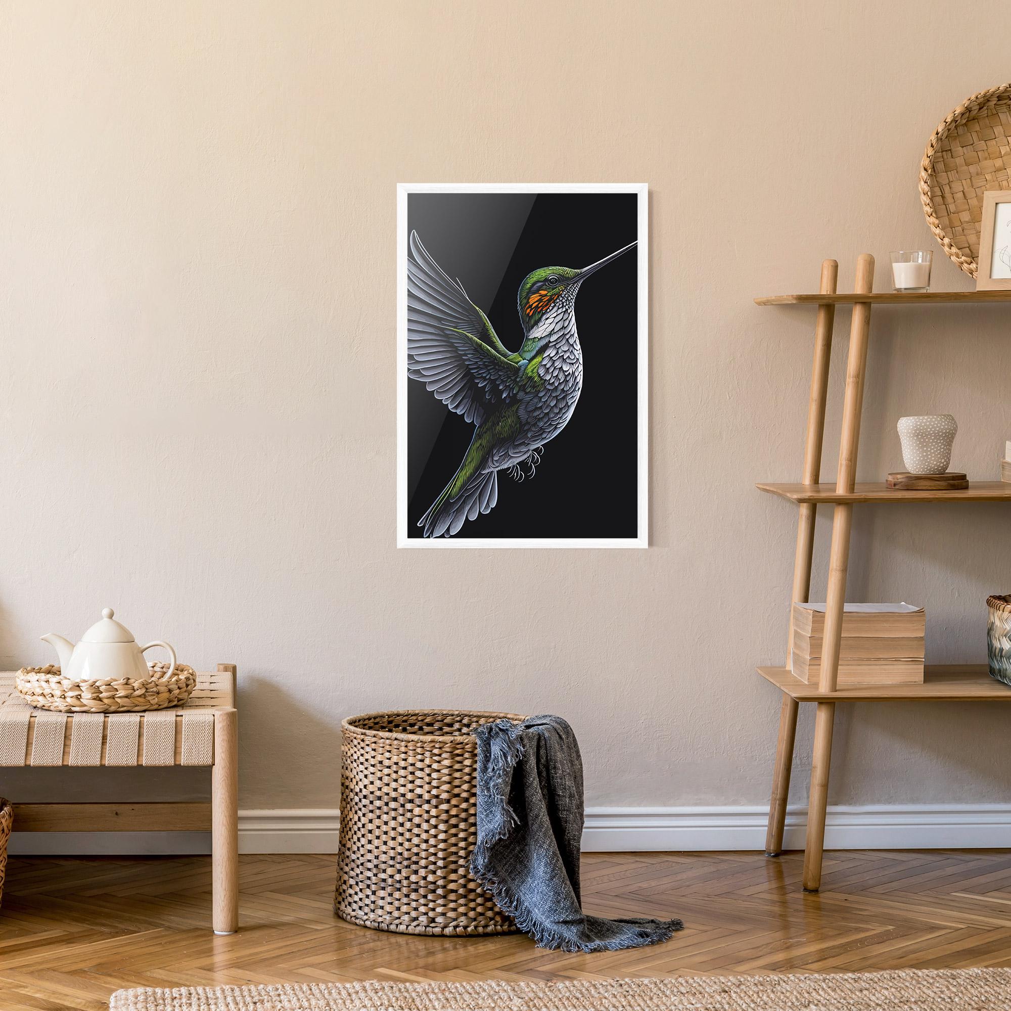 Plakat w Ramie Hummingbird mockup 9