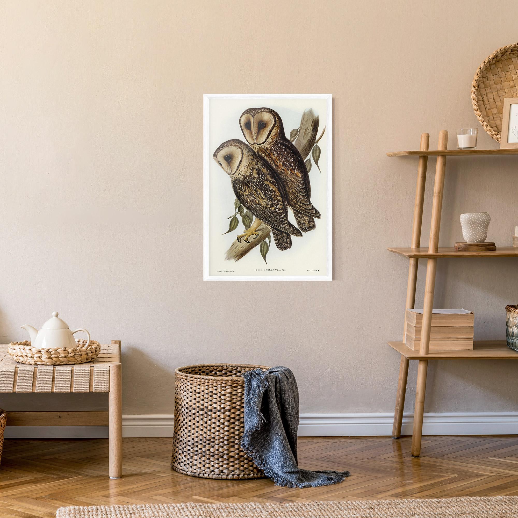Plakat w Ramie Owl Family mockup 9