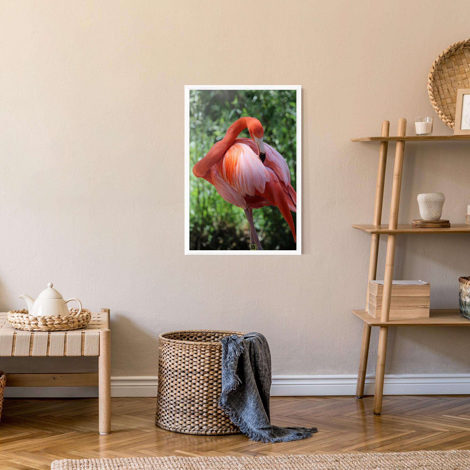 Plakat w Ramie Red Flamingo mockup 9