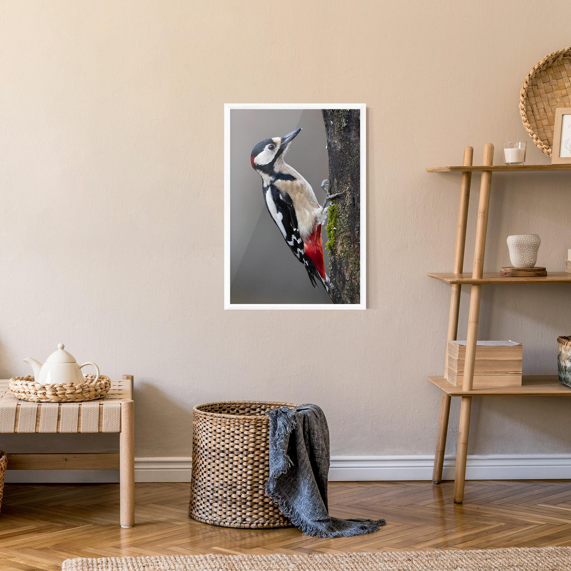 Plakat w Ramie Woodpecker mockup 9