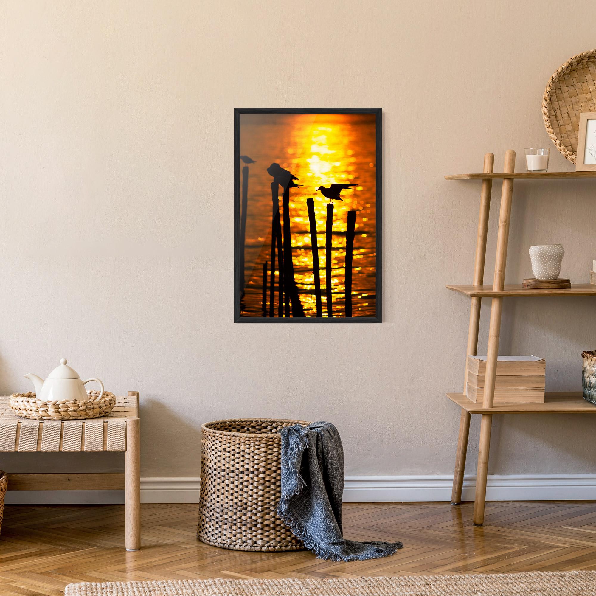 Plakat w Ramie Silhouettes Birds mockup 9