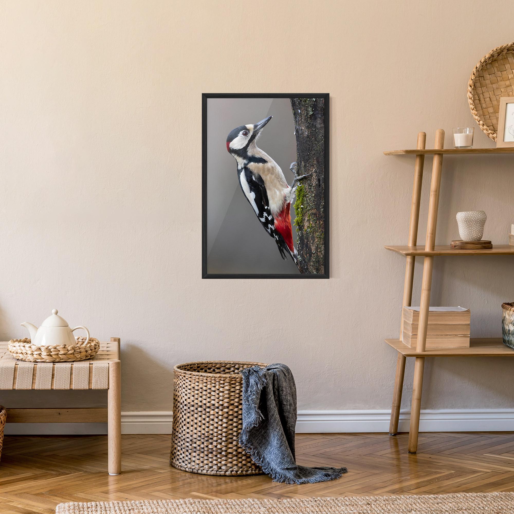 Plakat w Ramie Woodpecker mockup 9
