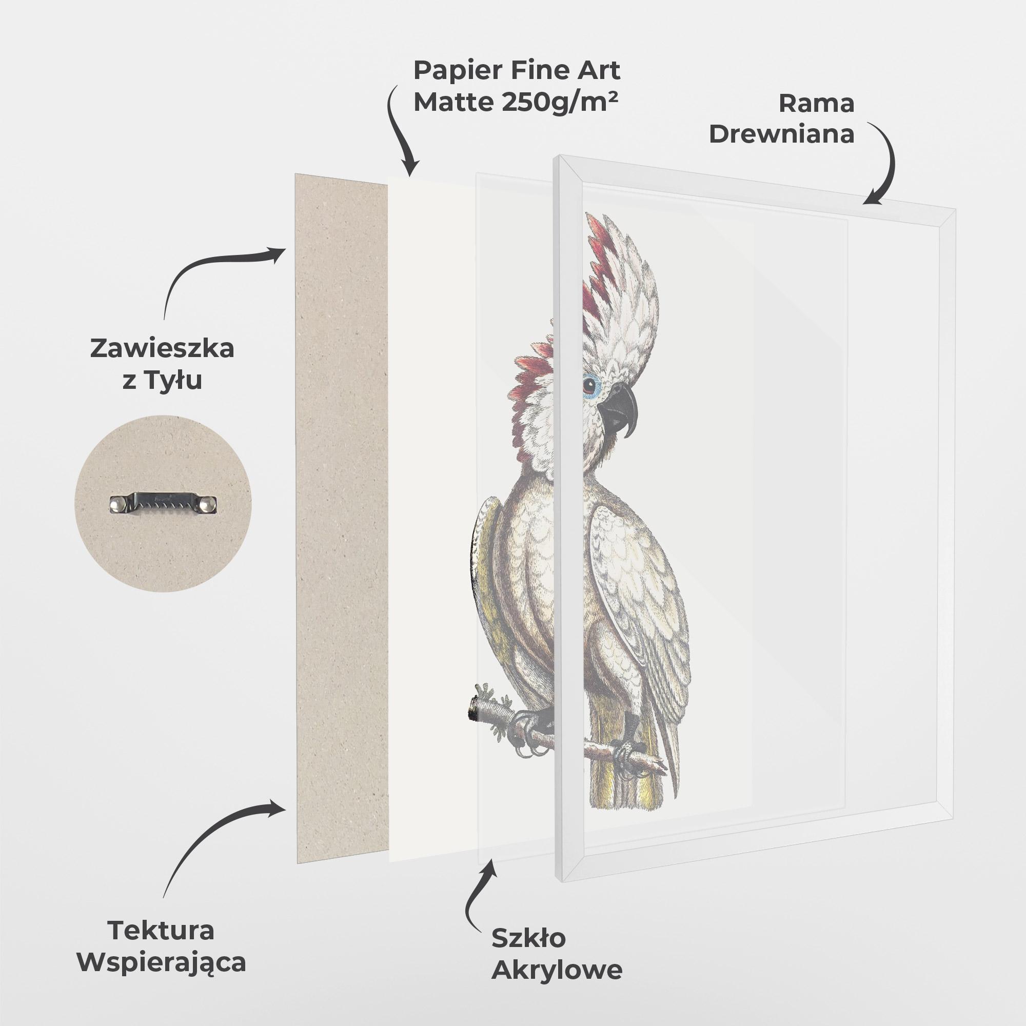 Plakat w Ramie Interesting Bird mockup 1