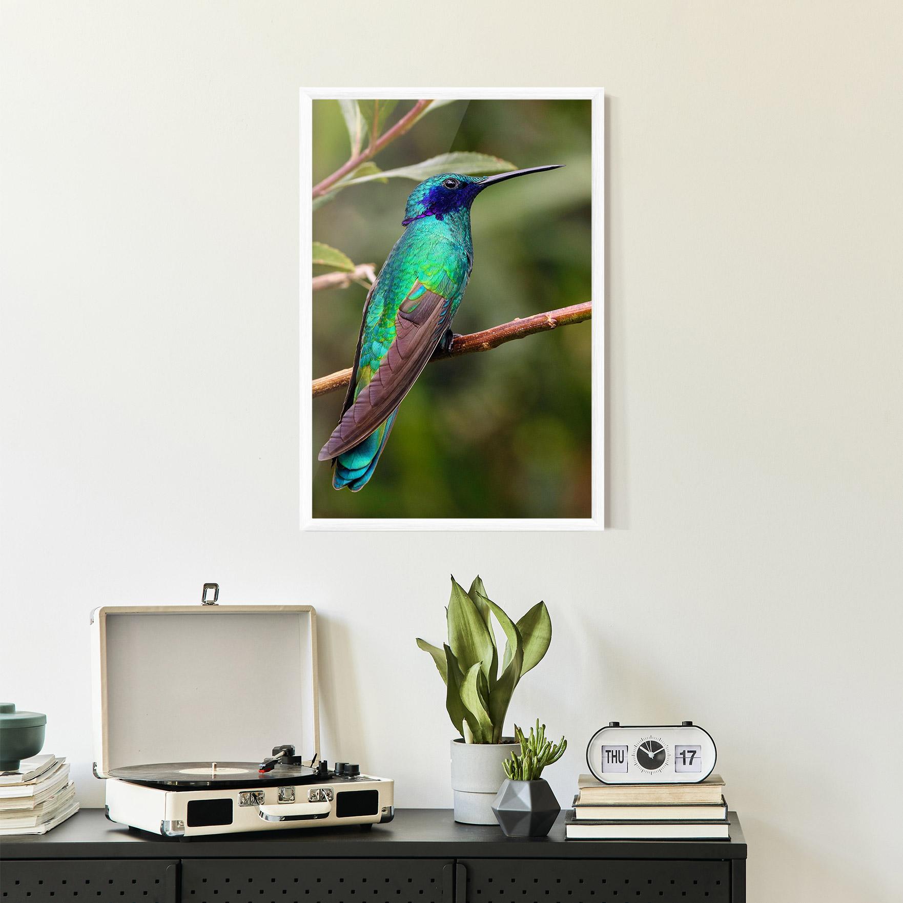 Plakat w Ramie Green Bird mockup 2