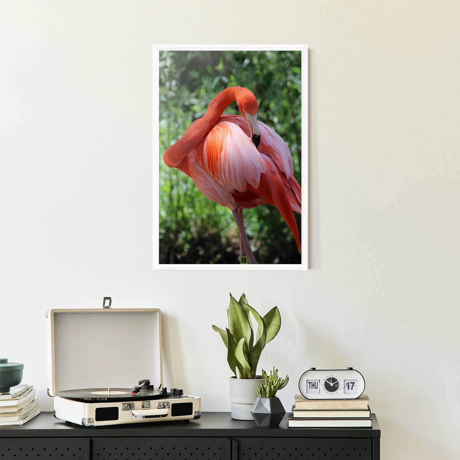 Plakat w Ramie Red Flamingo mockup 2