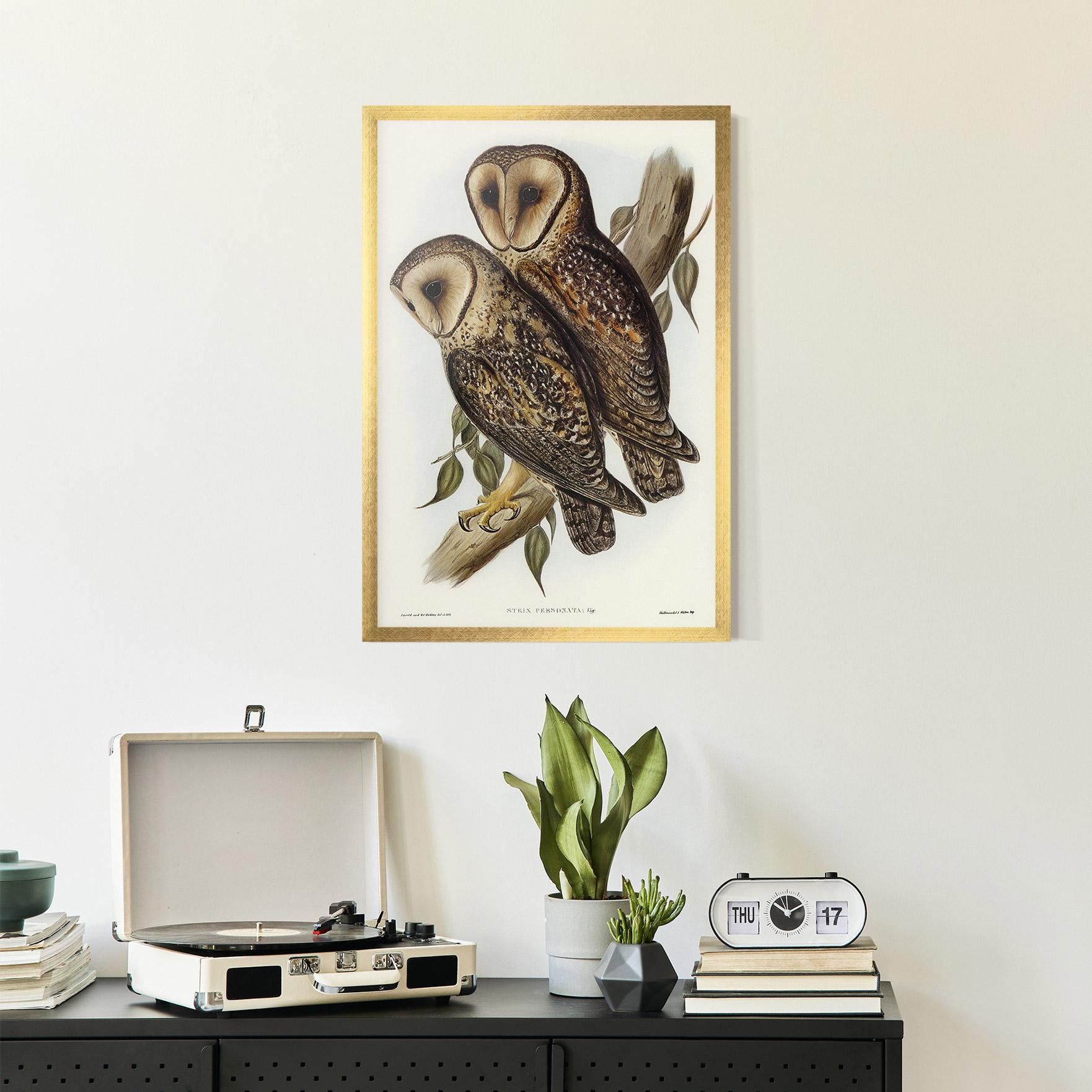 Plakat w Ramie Owl Family mockup 2