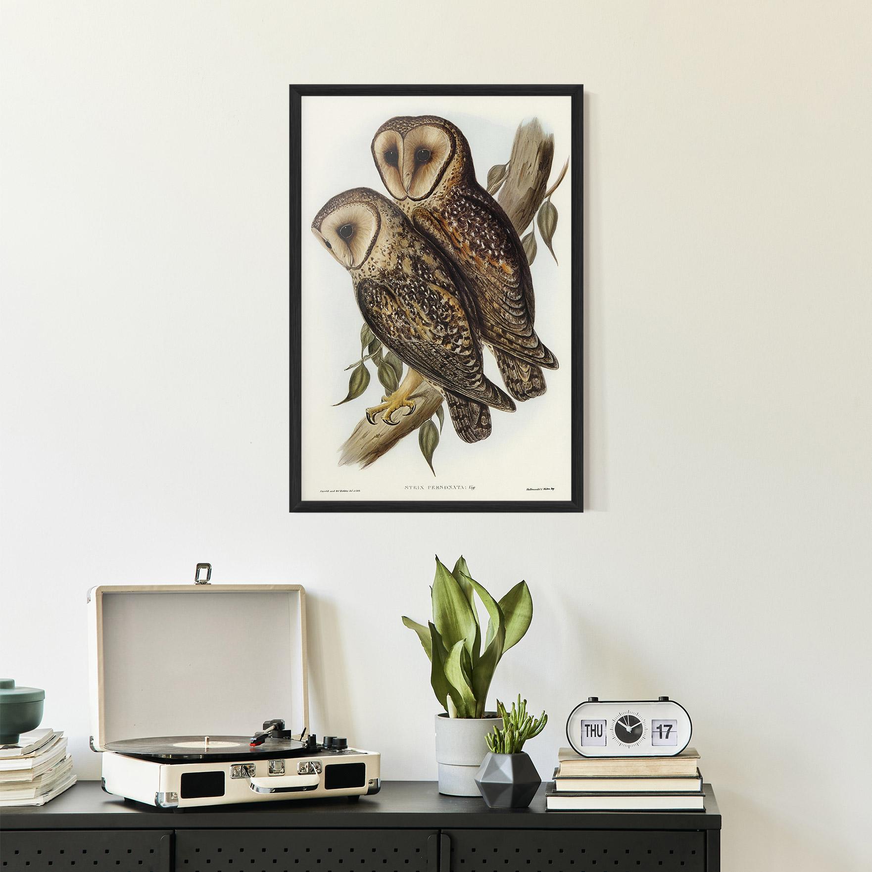 Plakat w Ramie Owl Family mockup 2