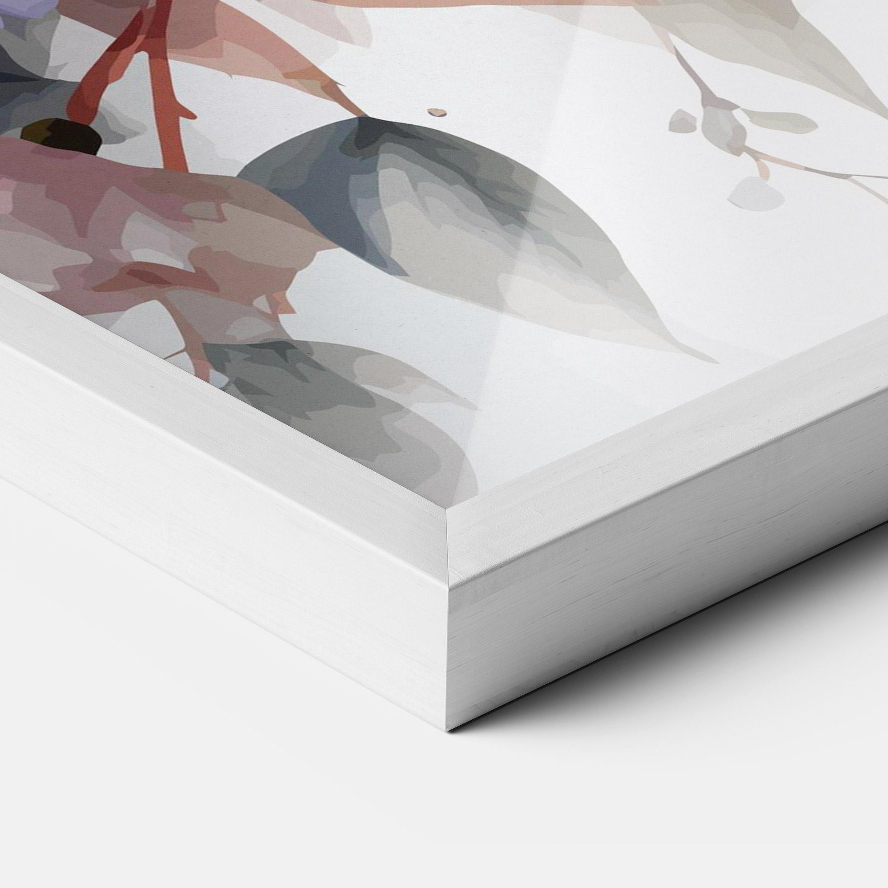 Plakat w Ramie Bird Pretty Blue mockup 3