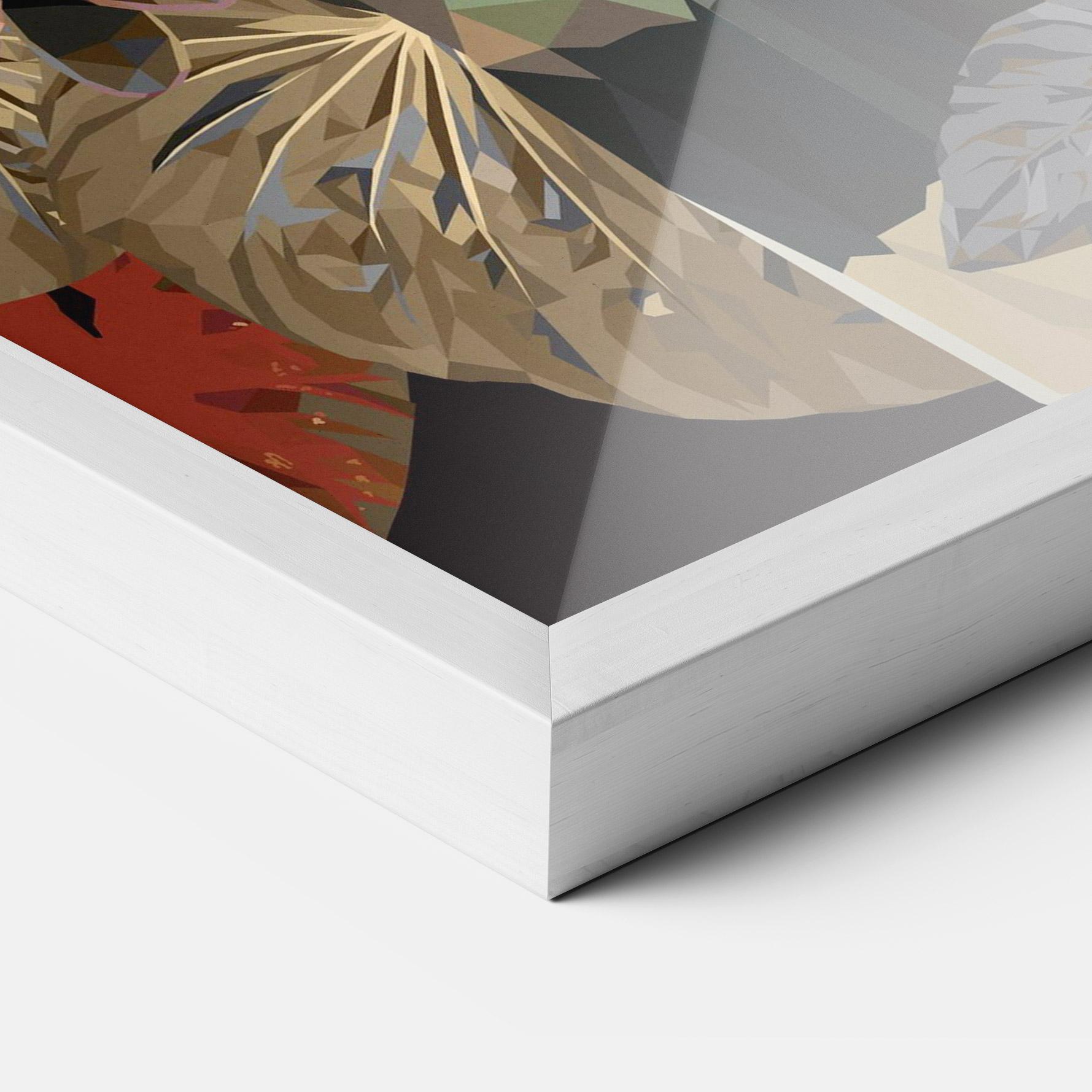 Plakat w Ramie Black Interesting Bird mockup 3