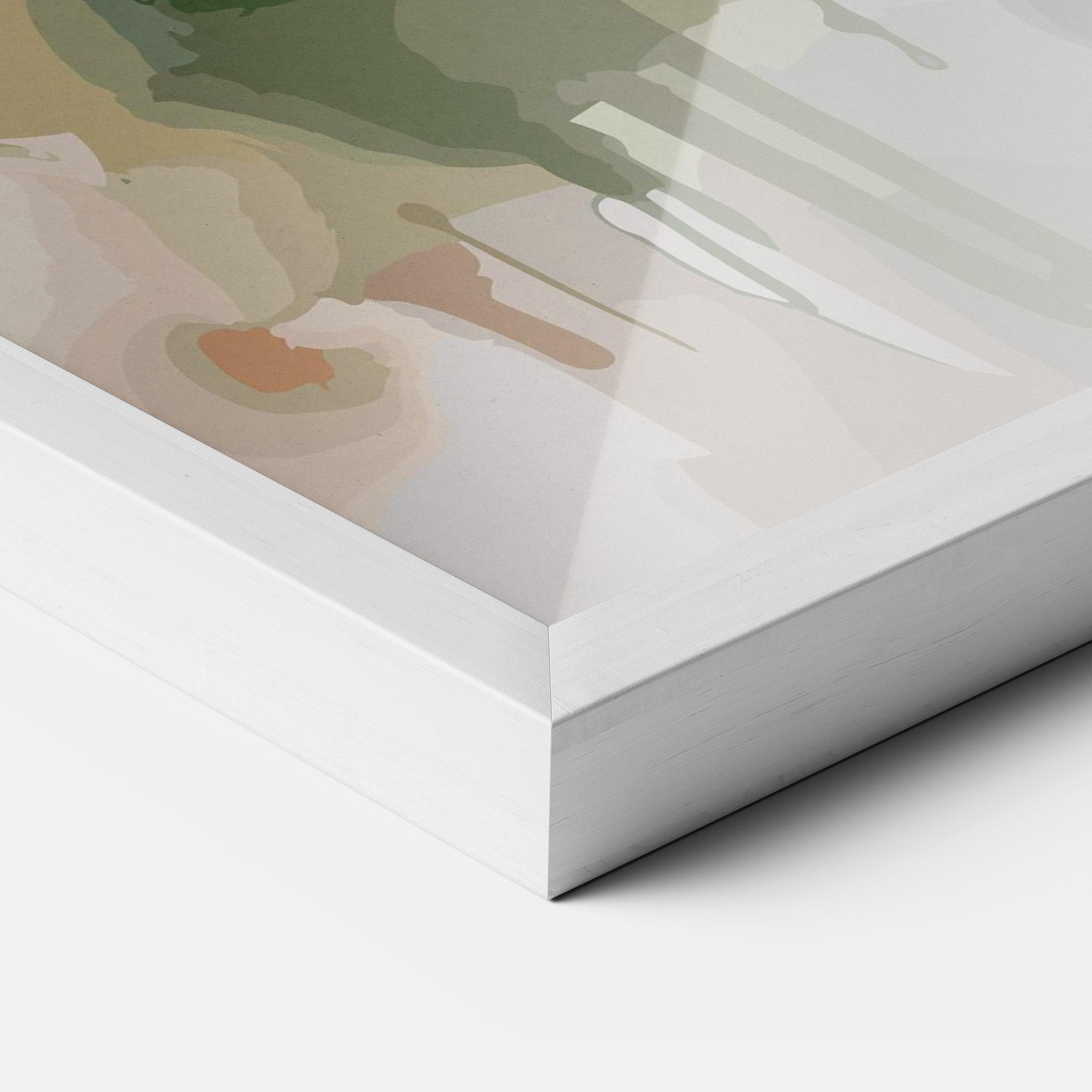 Plakat w Ramie Blue Pretty Bird mockup 3