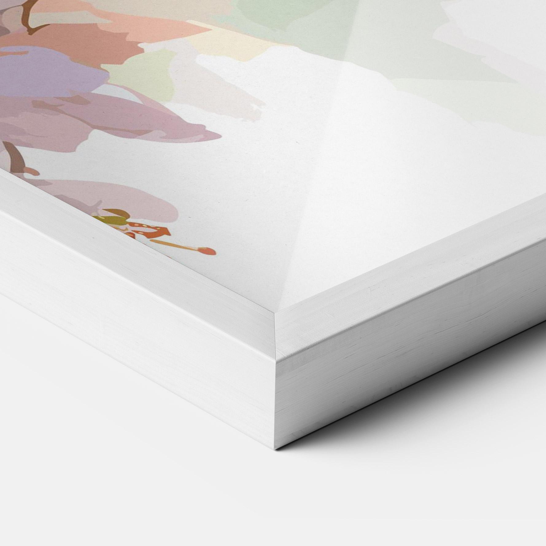 Plakat w Ramie Cute Green Parrot mockup 3