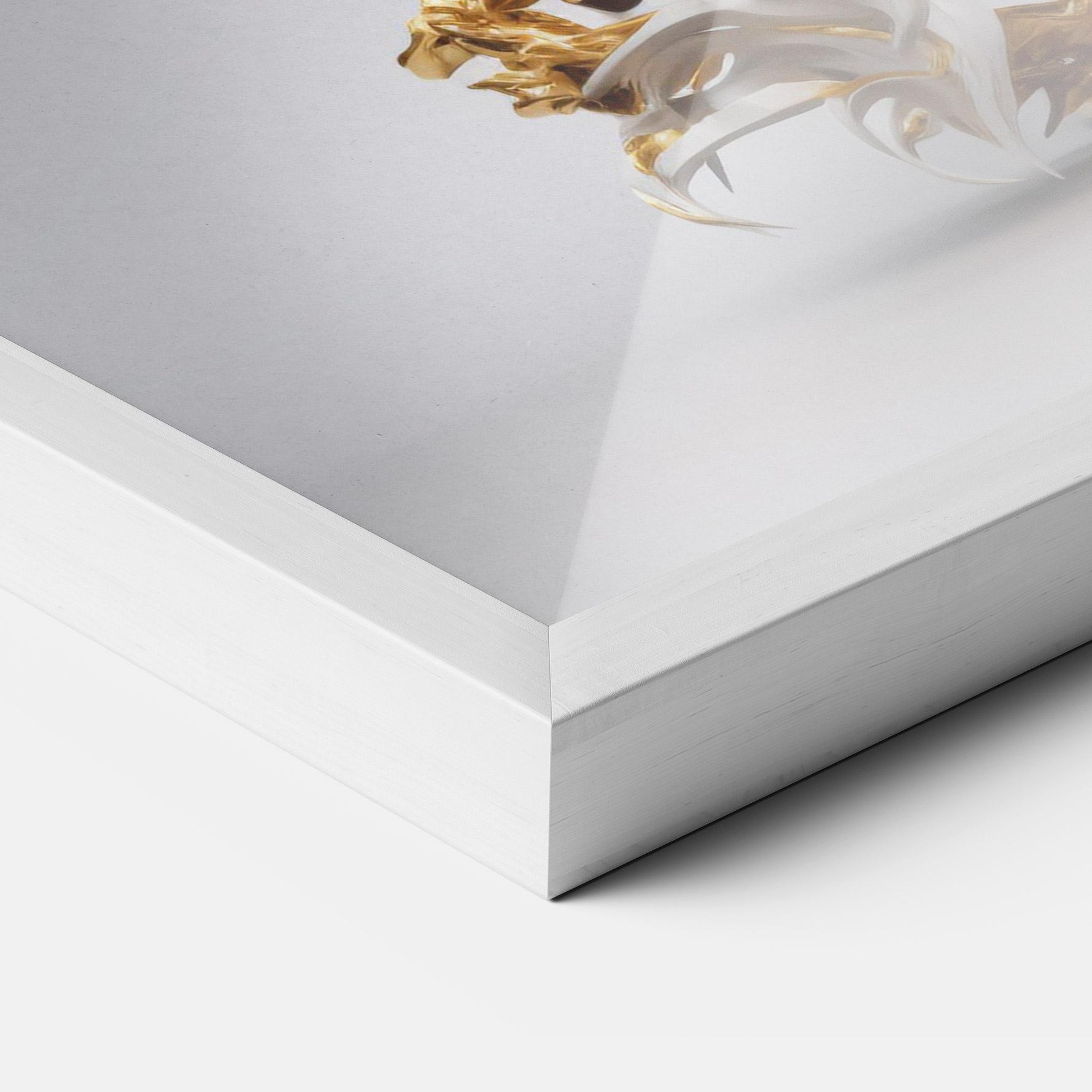 Plakat w Ramie Gold 3d Eagle mockup 3