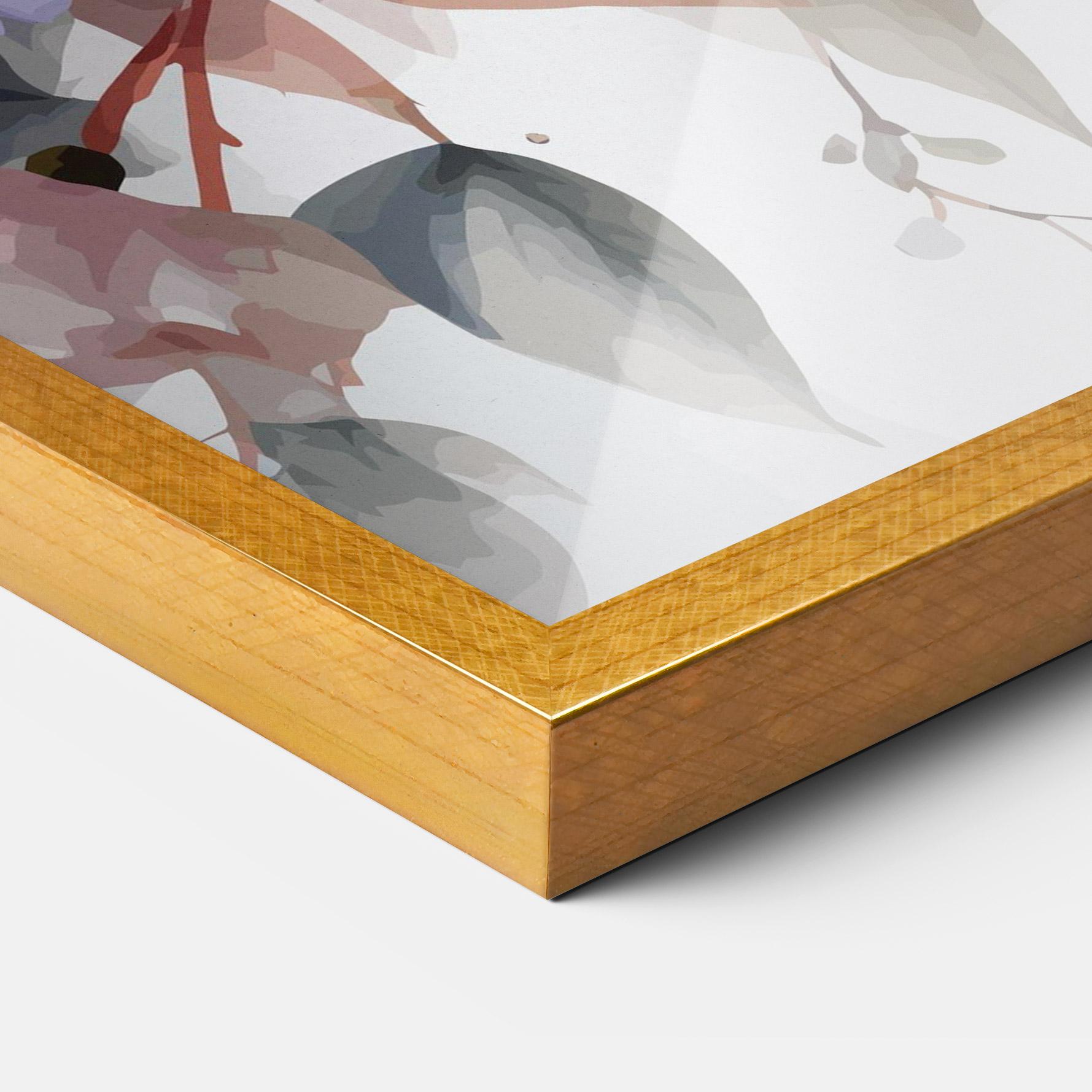 Plakat w Ramie Bird Pretty Blue mockup 3