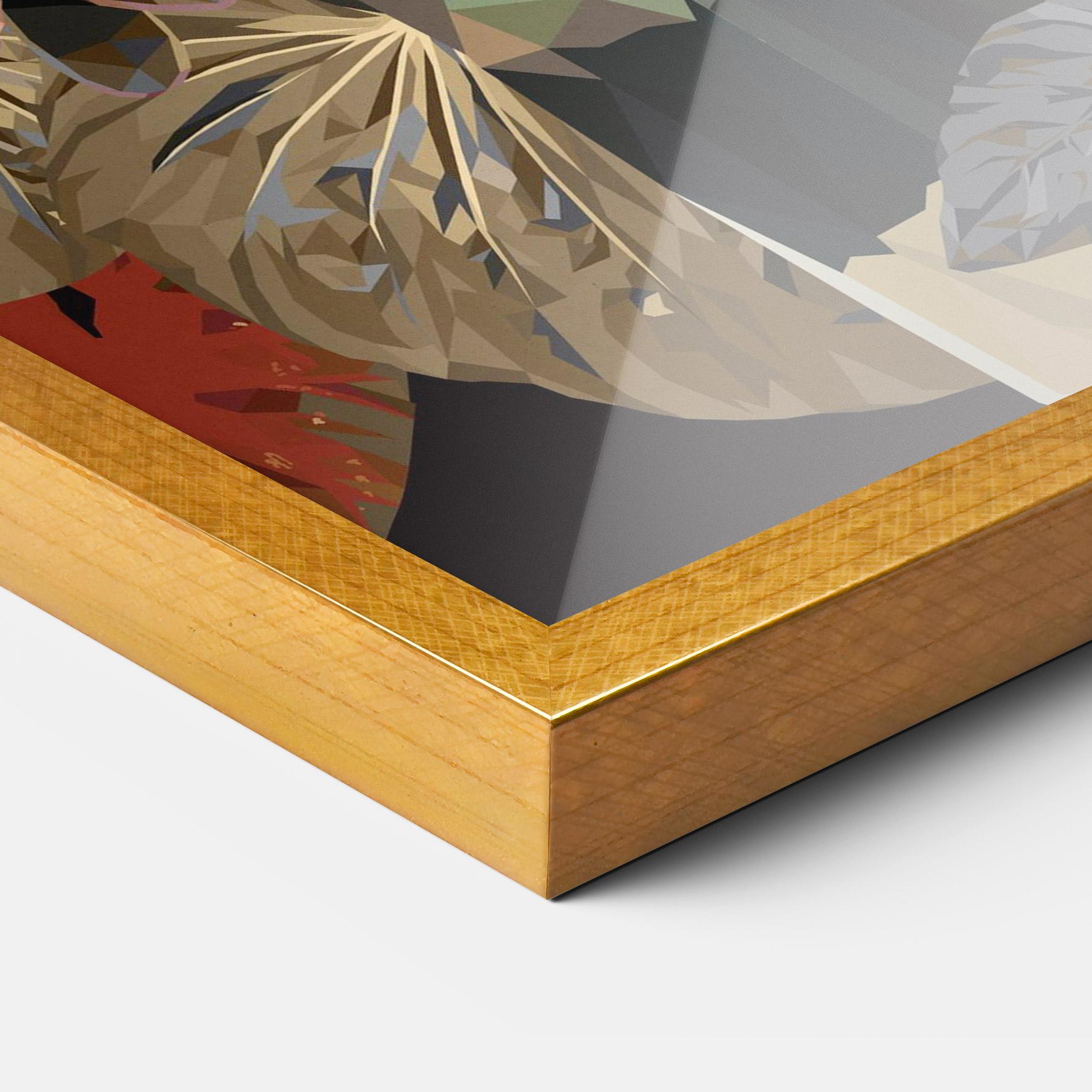 Plakat w Ramie Black Interesting Bird mockup 3