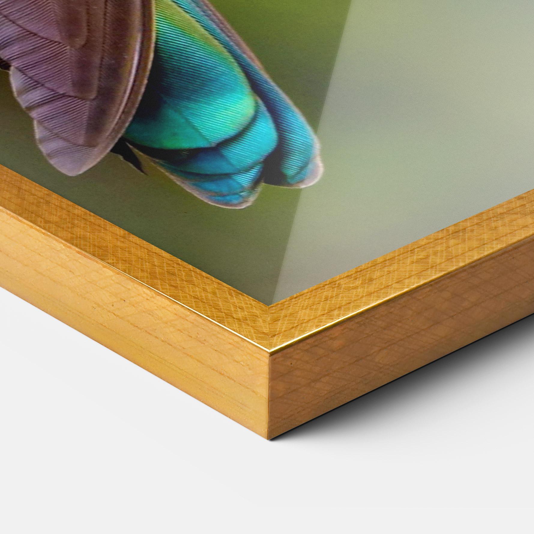 Plakat w Ramie Green Bird mockup 3