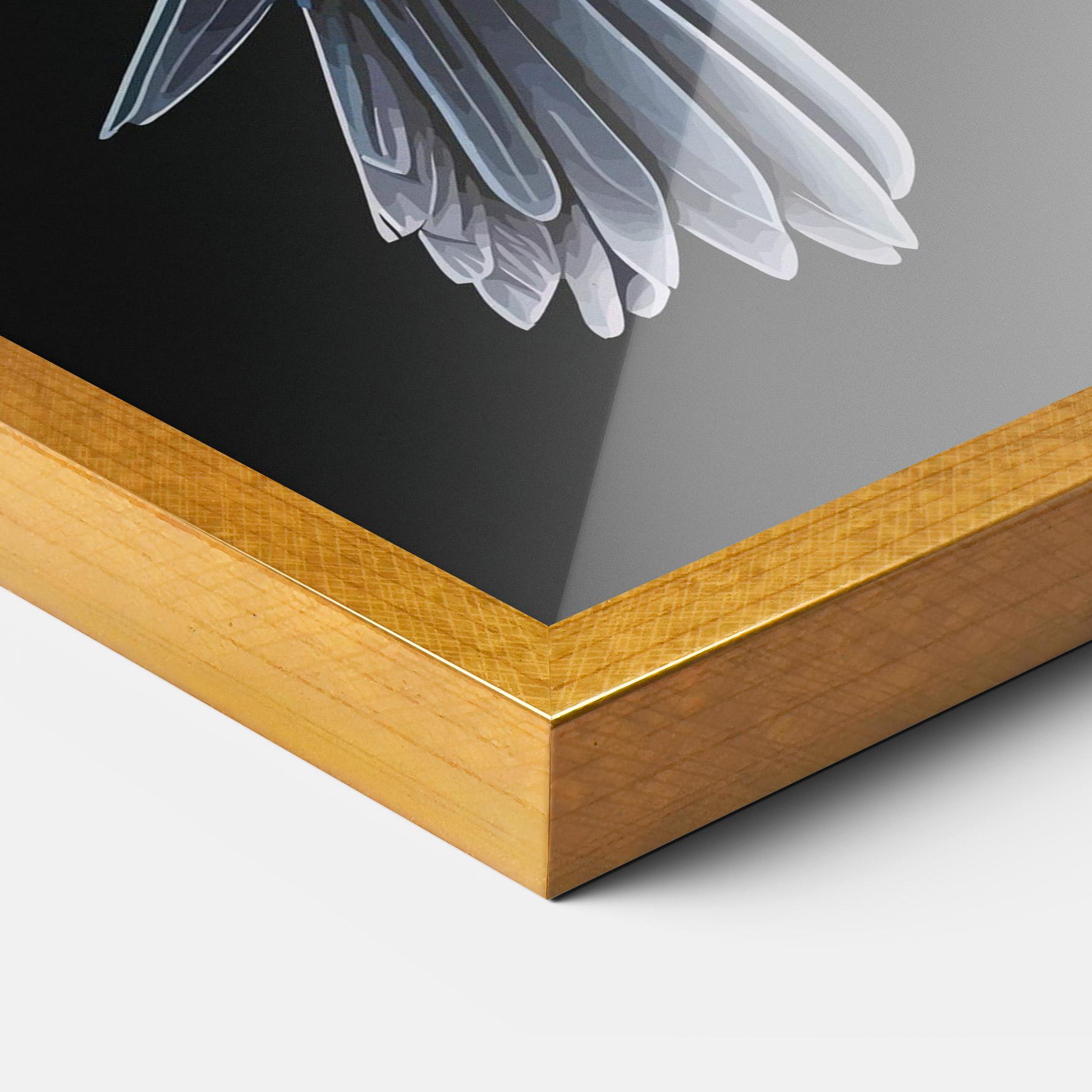 Plakat w Ramie Green Hummingbird mockup 3