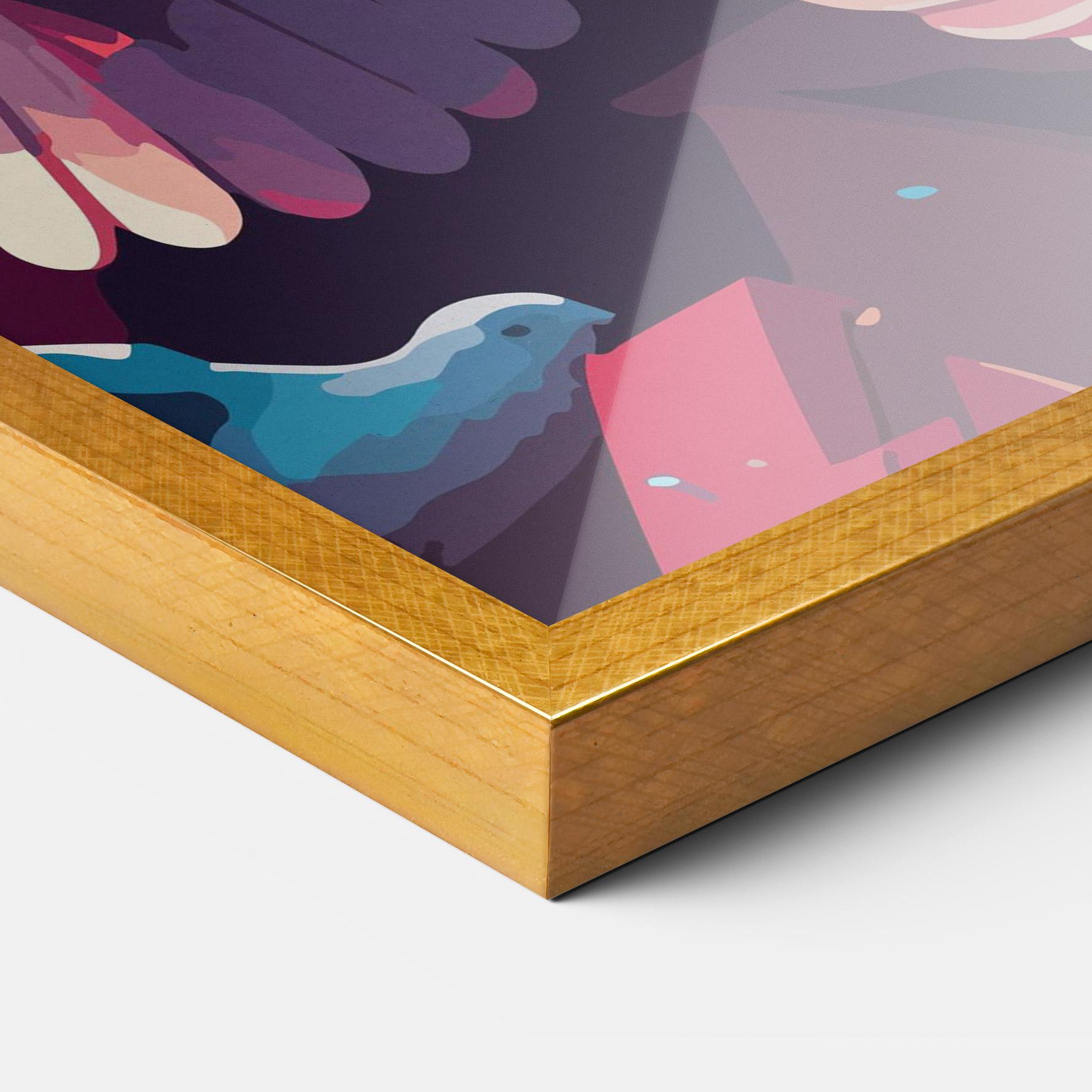 Plakat w Ramie Pretty Dove Family mockup 3