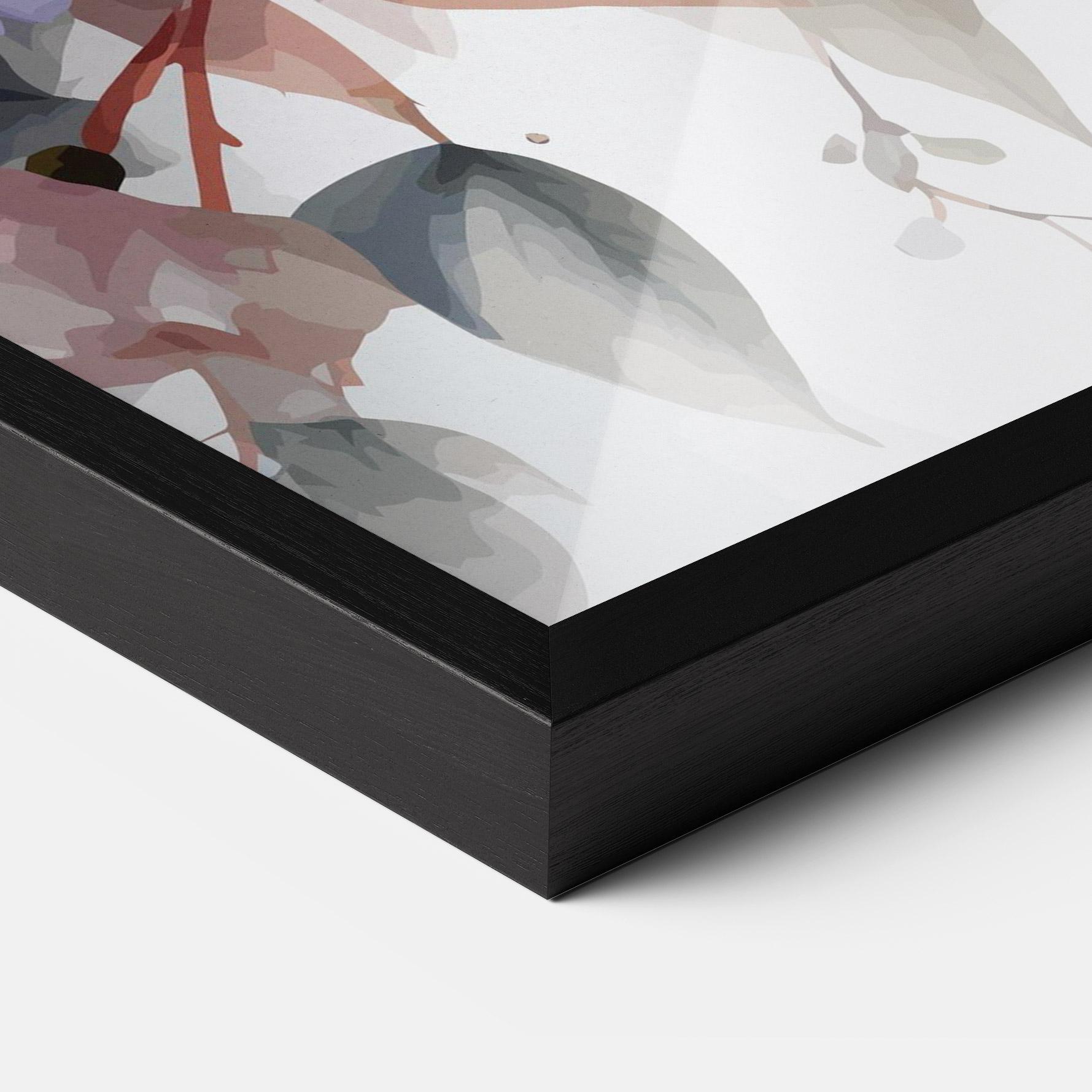 Plakat w Ramie Bird Pretty Blue mockup 3