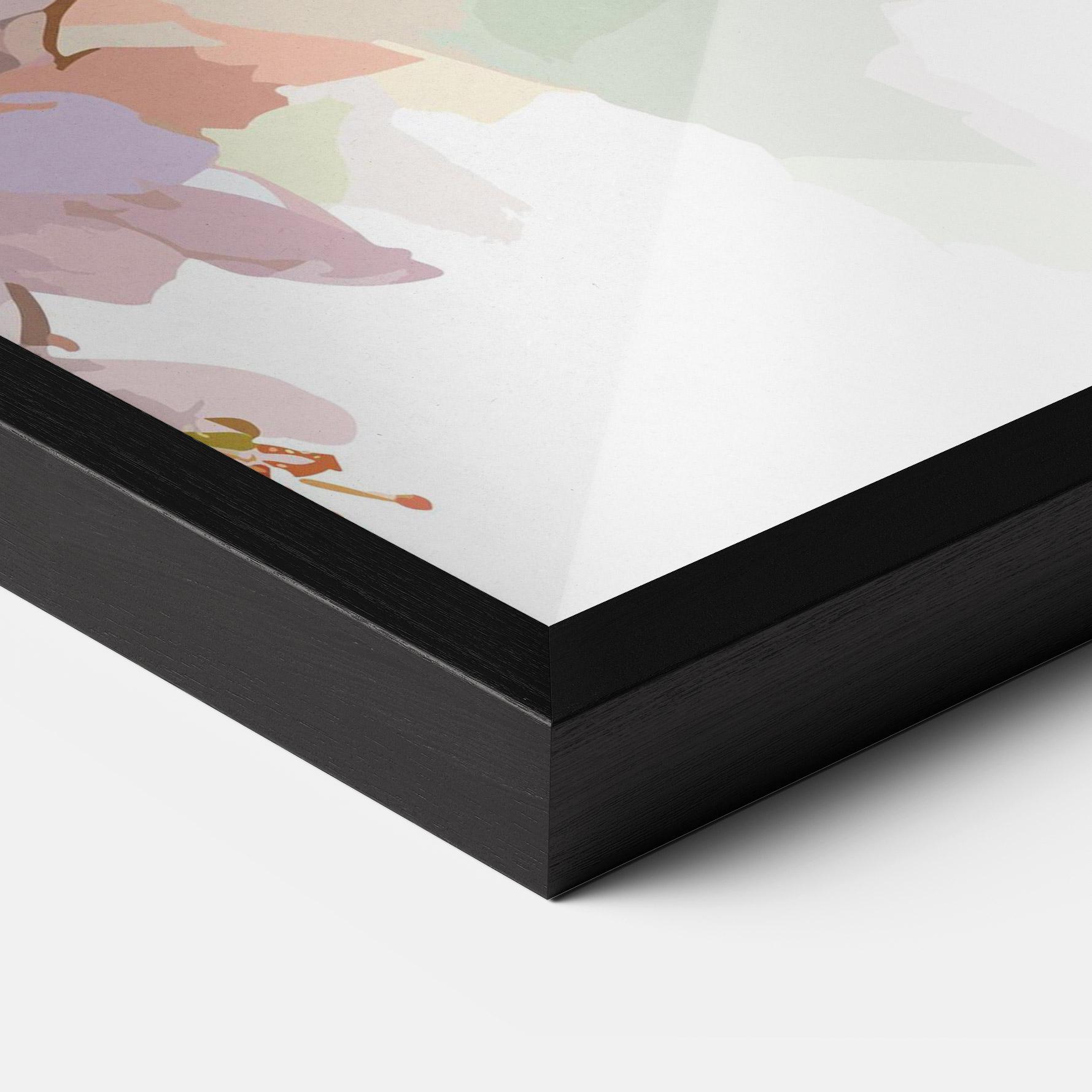 Plakat w Ramie Cute Green Parrot mockup 3