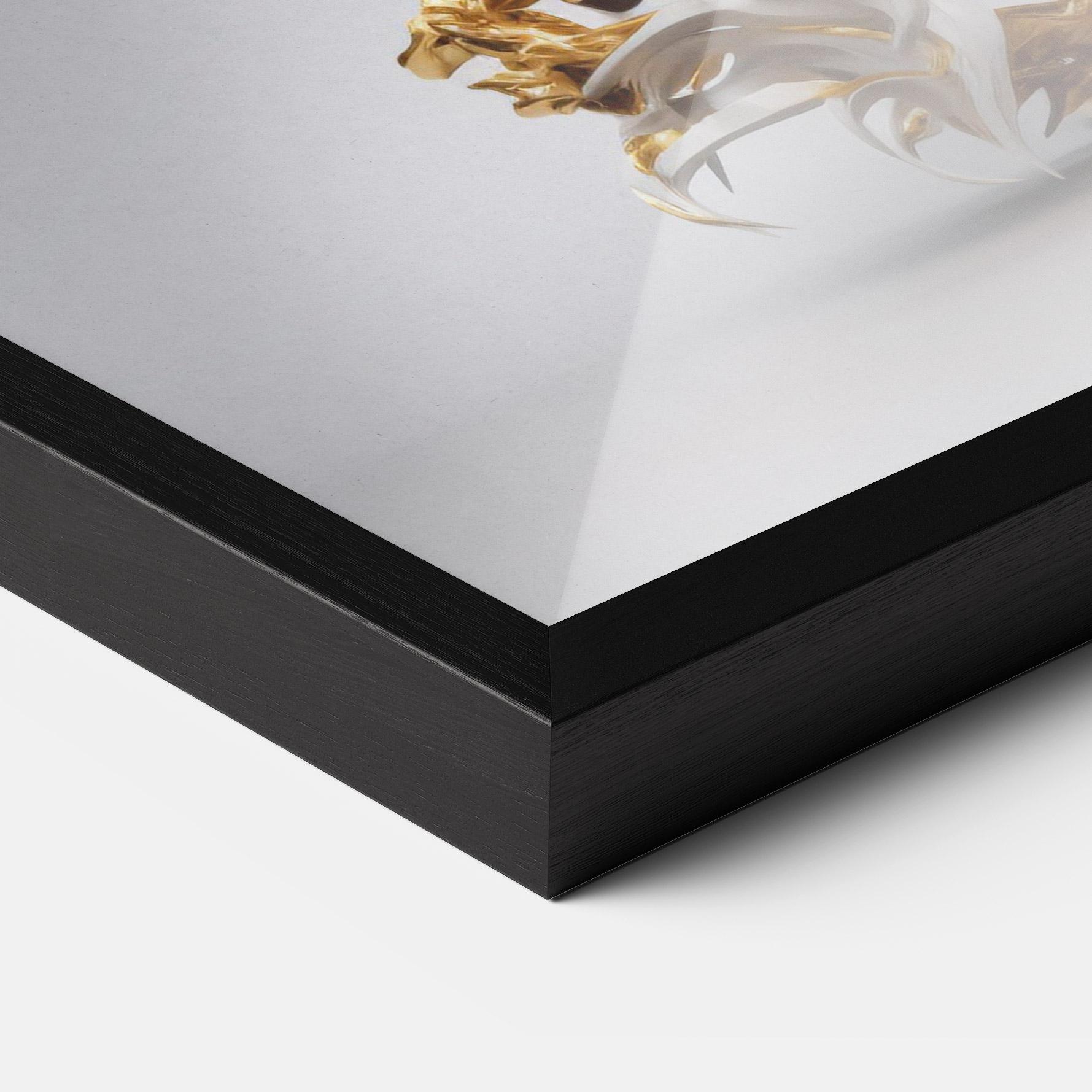 Plakat w Ramie Gold 3d Eagle mockup 3