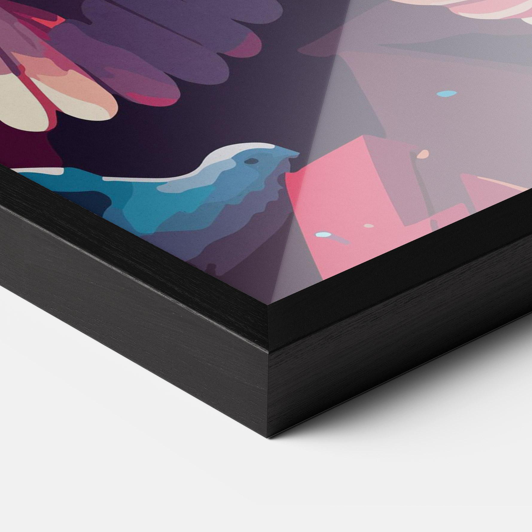 Plakat w Ramie Pretty Dove Family mockup 3