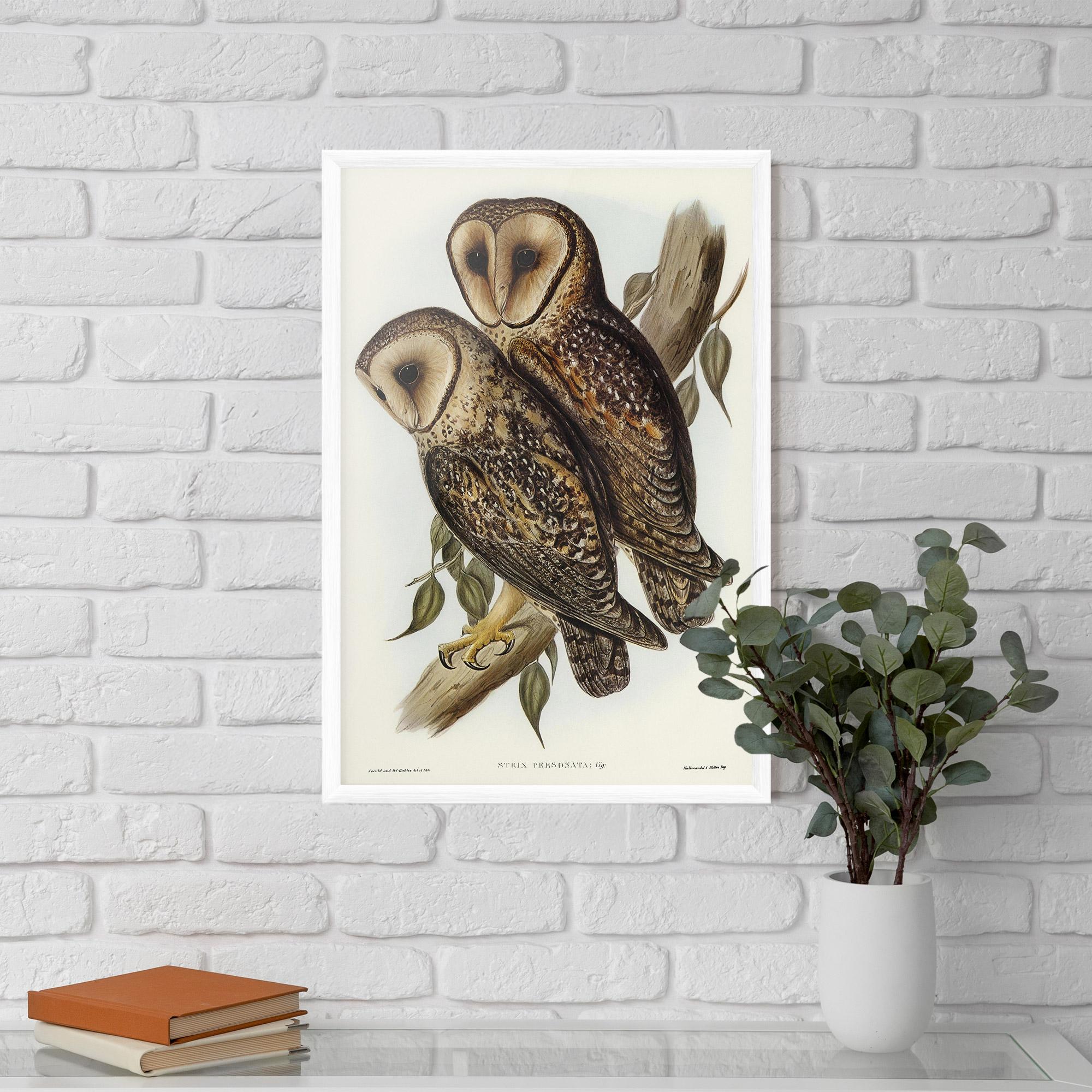 Plakat w Ramie Owl Family mockup 5