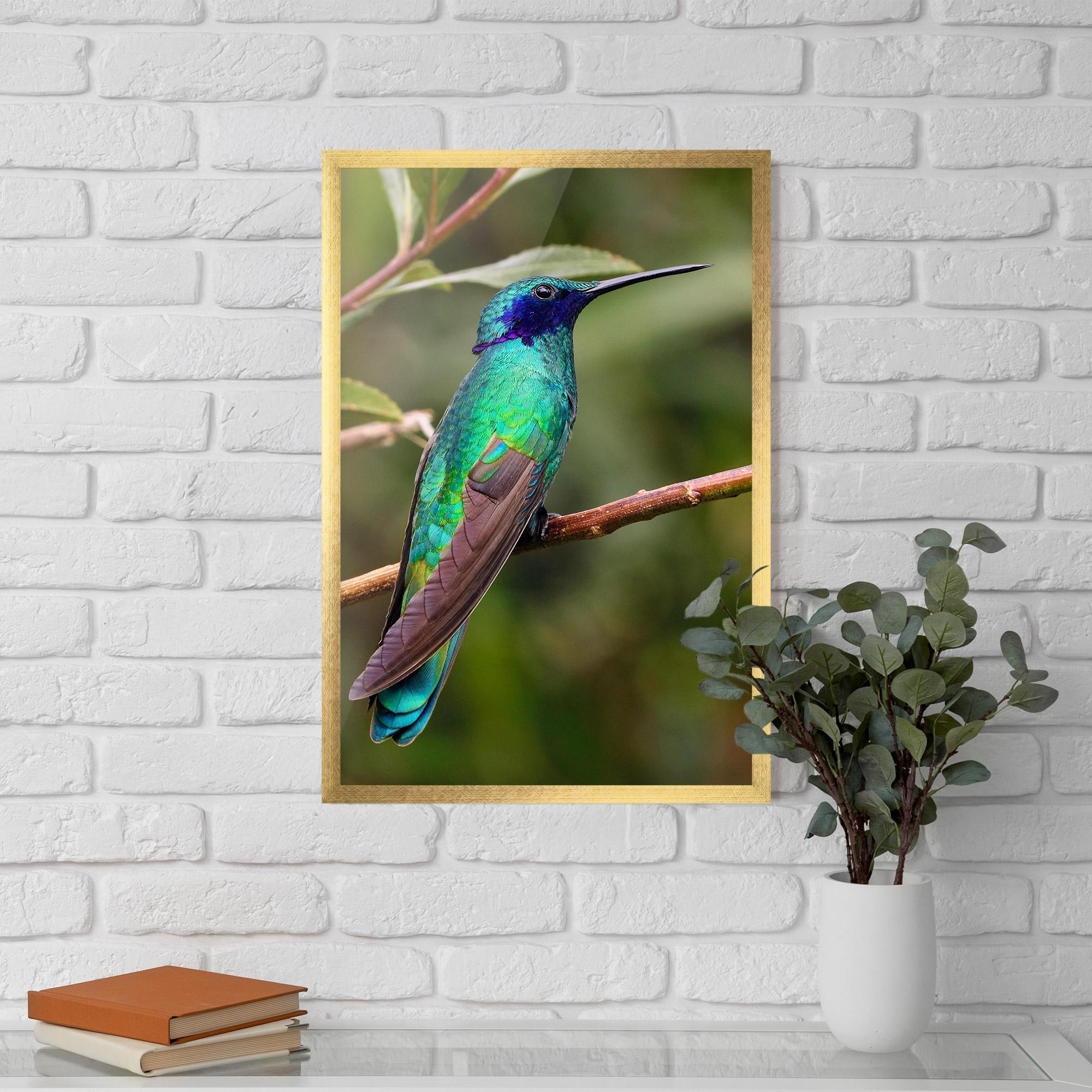 Plakat w Ramie Green Bird mockup 5