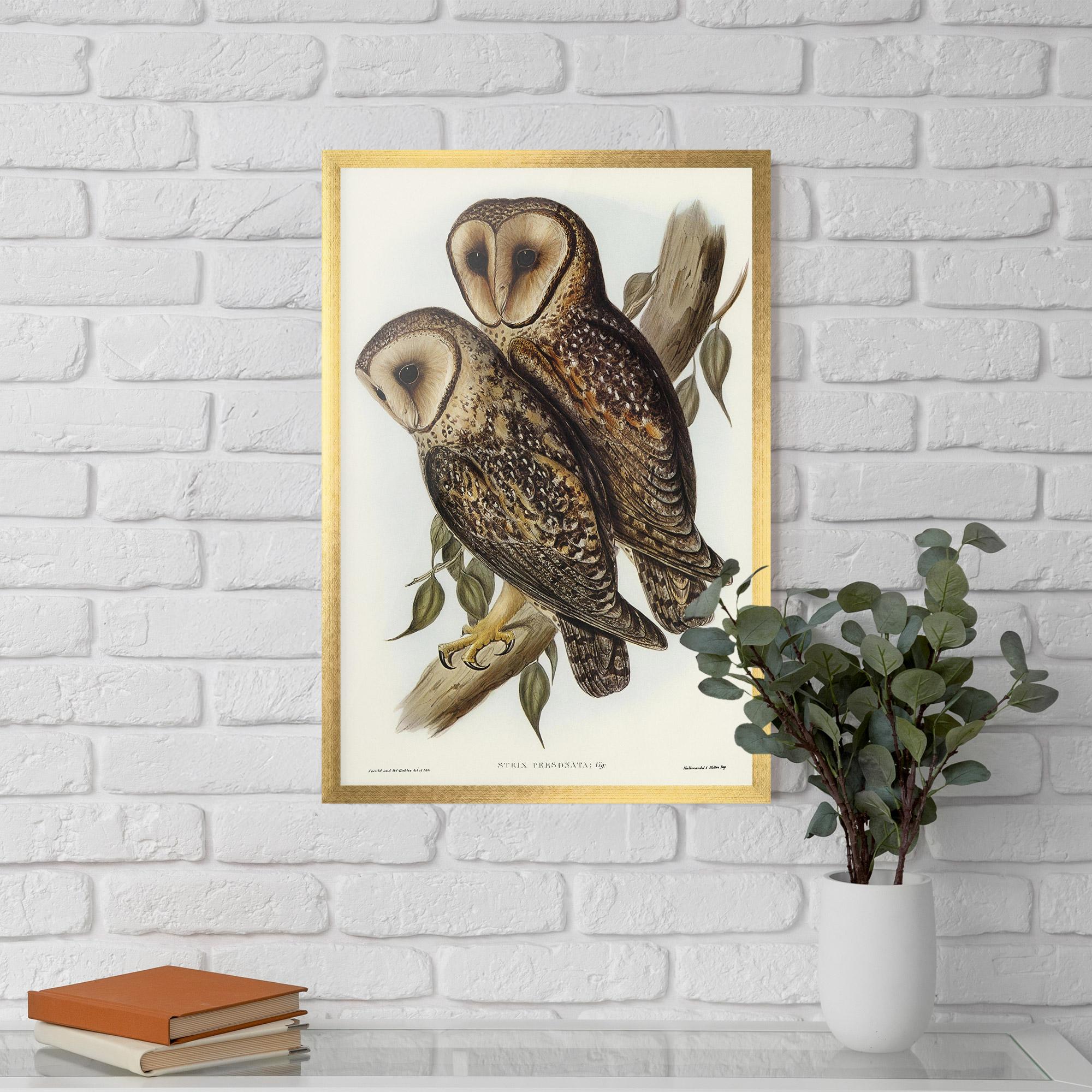 Plakat w Ramie Owl Family mockup 5