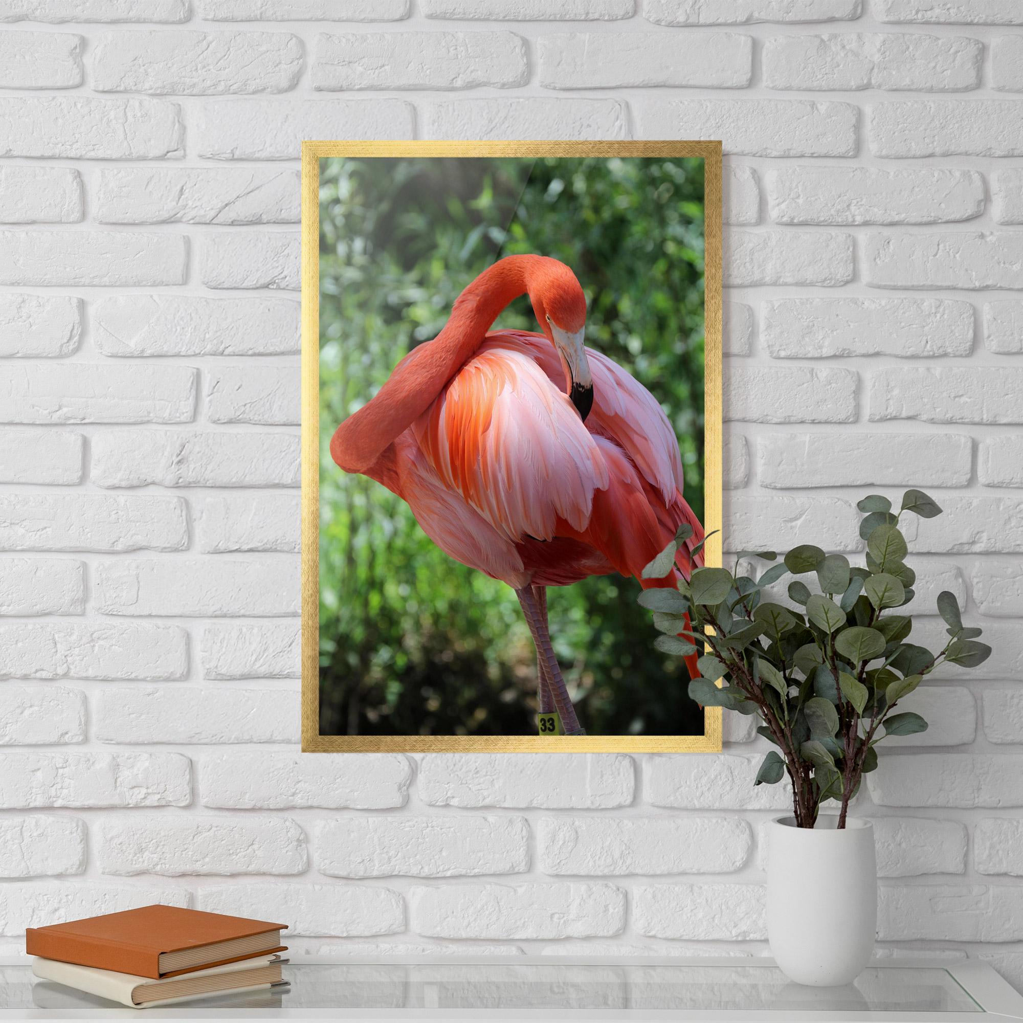 Plakat w Ramie Red Flamingo mockup 5