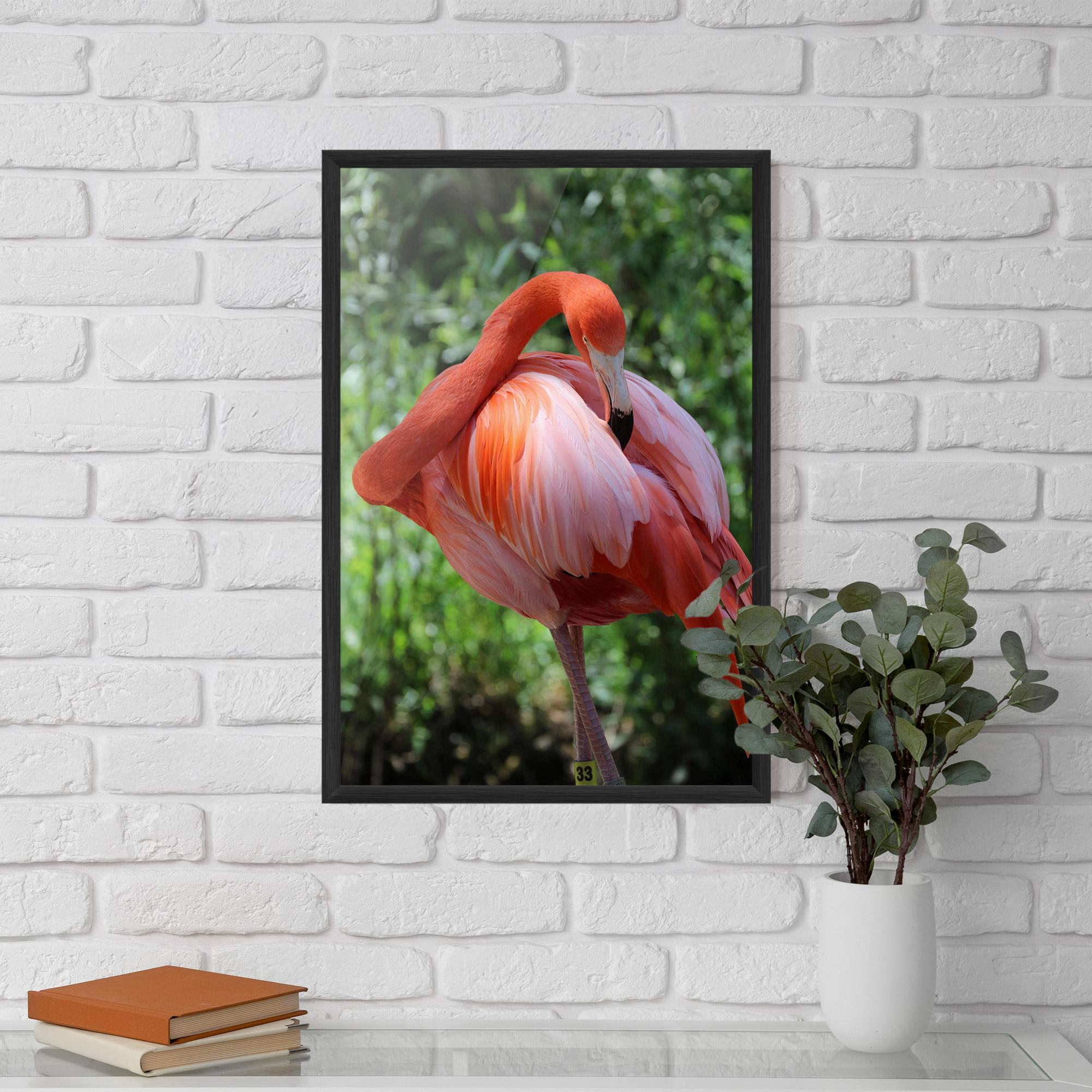 Plakat w Ramie Red Flamingo mockup 5