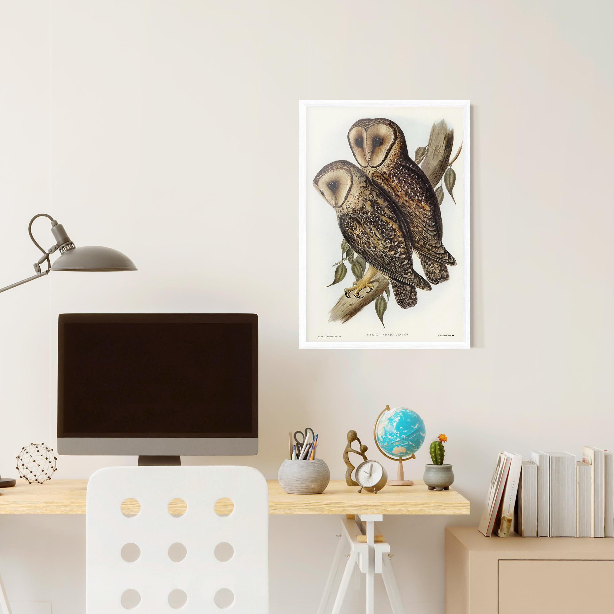 Plakat w Ramie Owl Family mockup 6